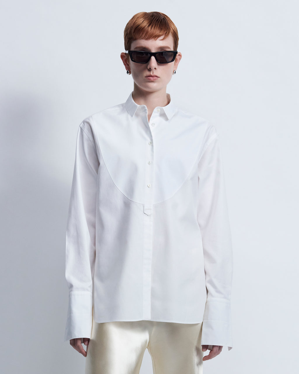 Anna - Cotton Birdseye in Optic White - view 3