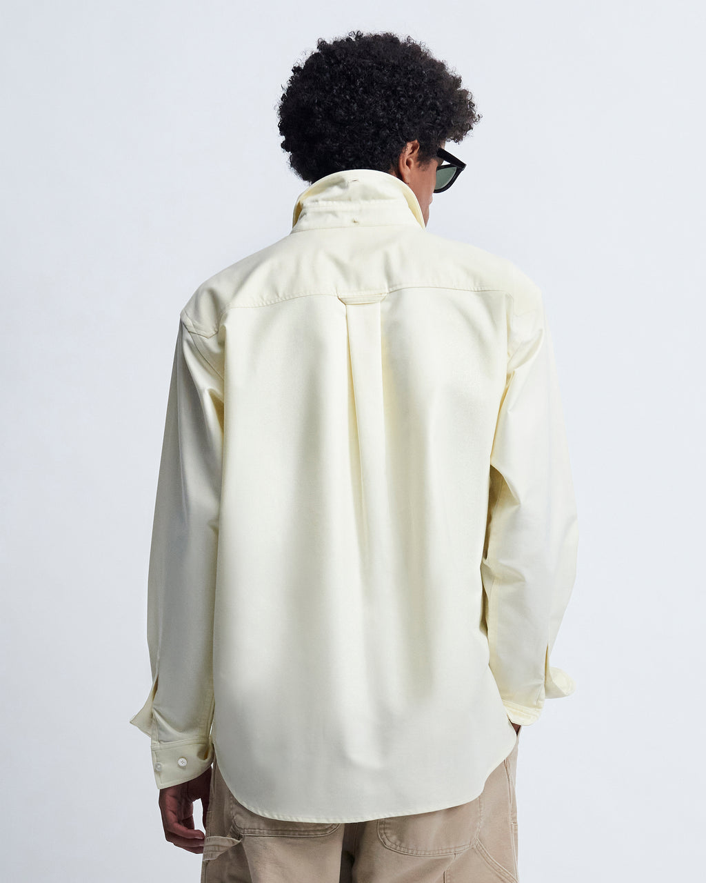 Billie - High Twist Oxford in Butter Yellow - view 4