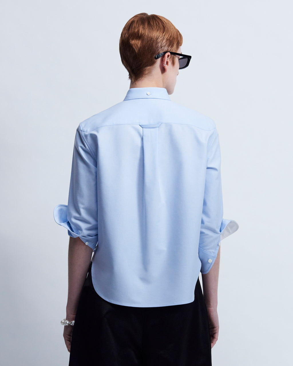 Binx - High Twist Oxford in Light Blue - view 4