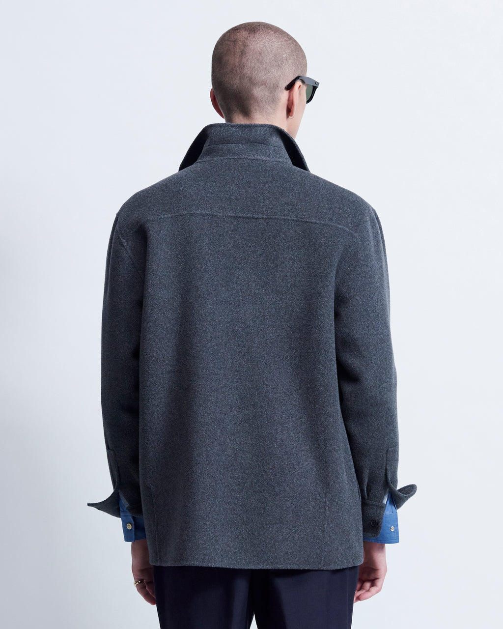 Jack - Double Face Cashmere Blend in Storm Grey - view 4