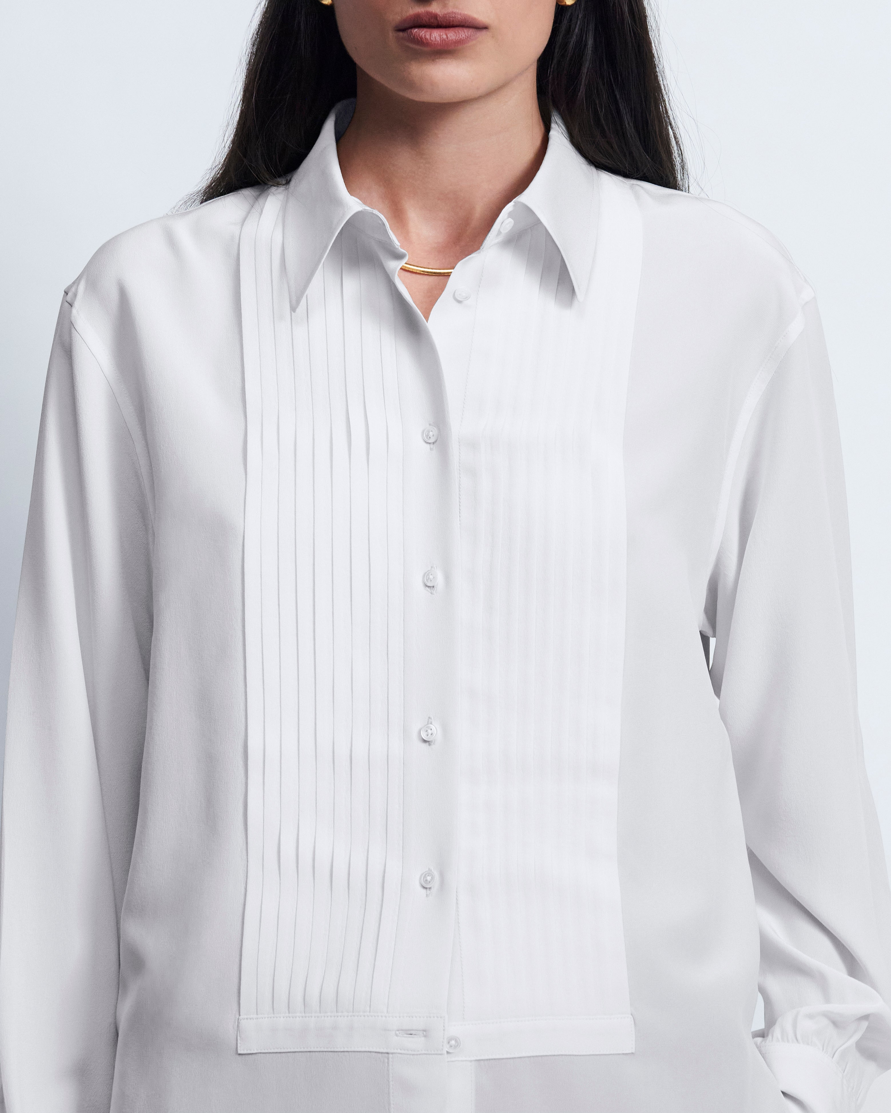 Justine - Silk Habotai in Ivory - view 4