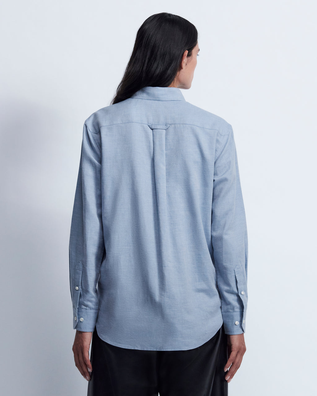 Lillian - Cotton Cashmere in Chambray Blue - view 4
