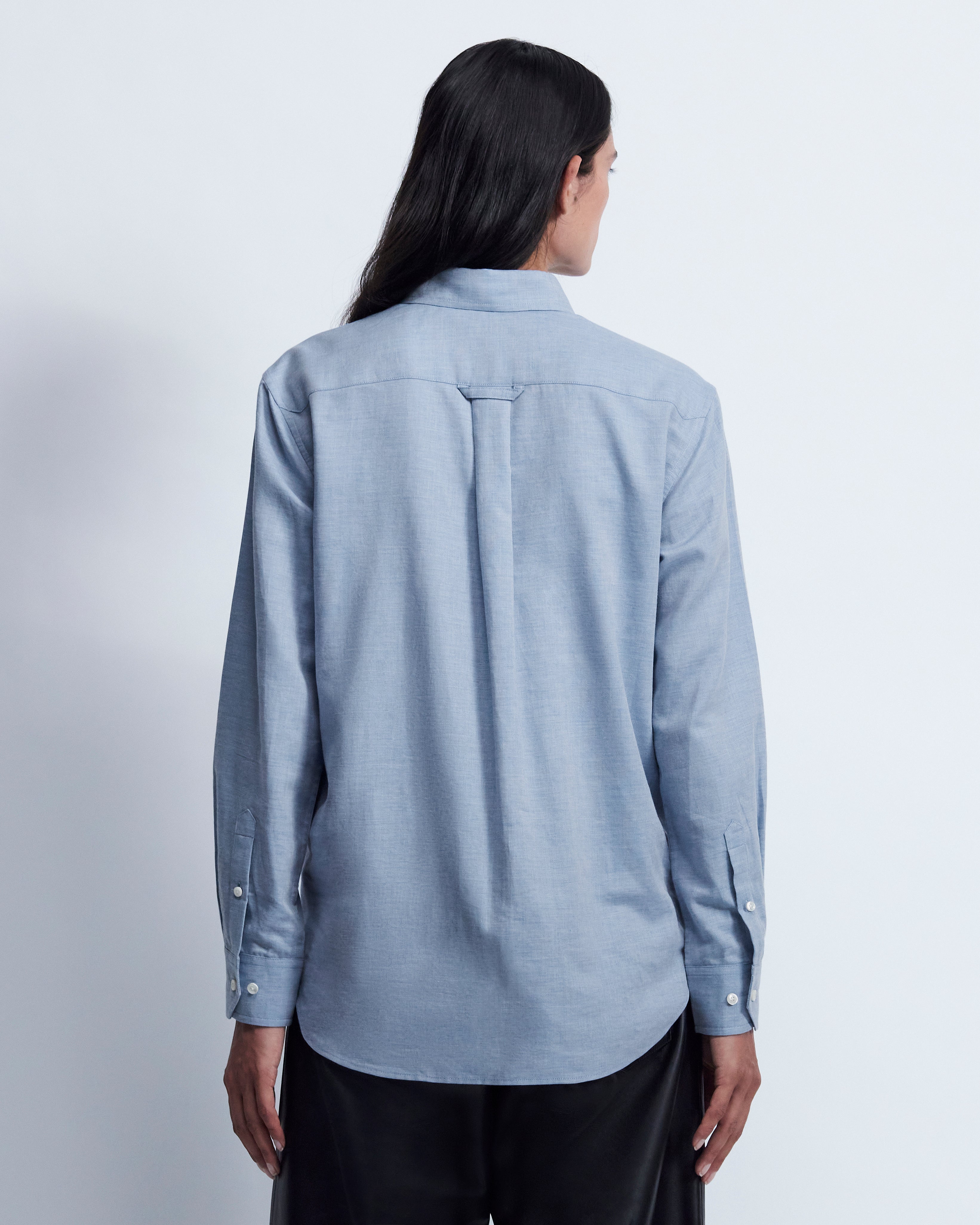 Lillian - Cotton Cashmere in Chambray Blue - view 4