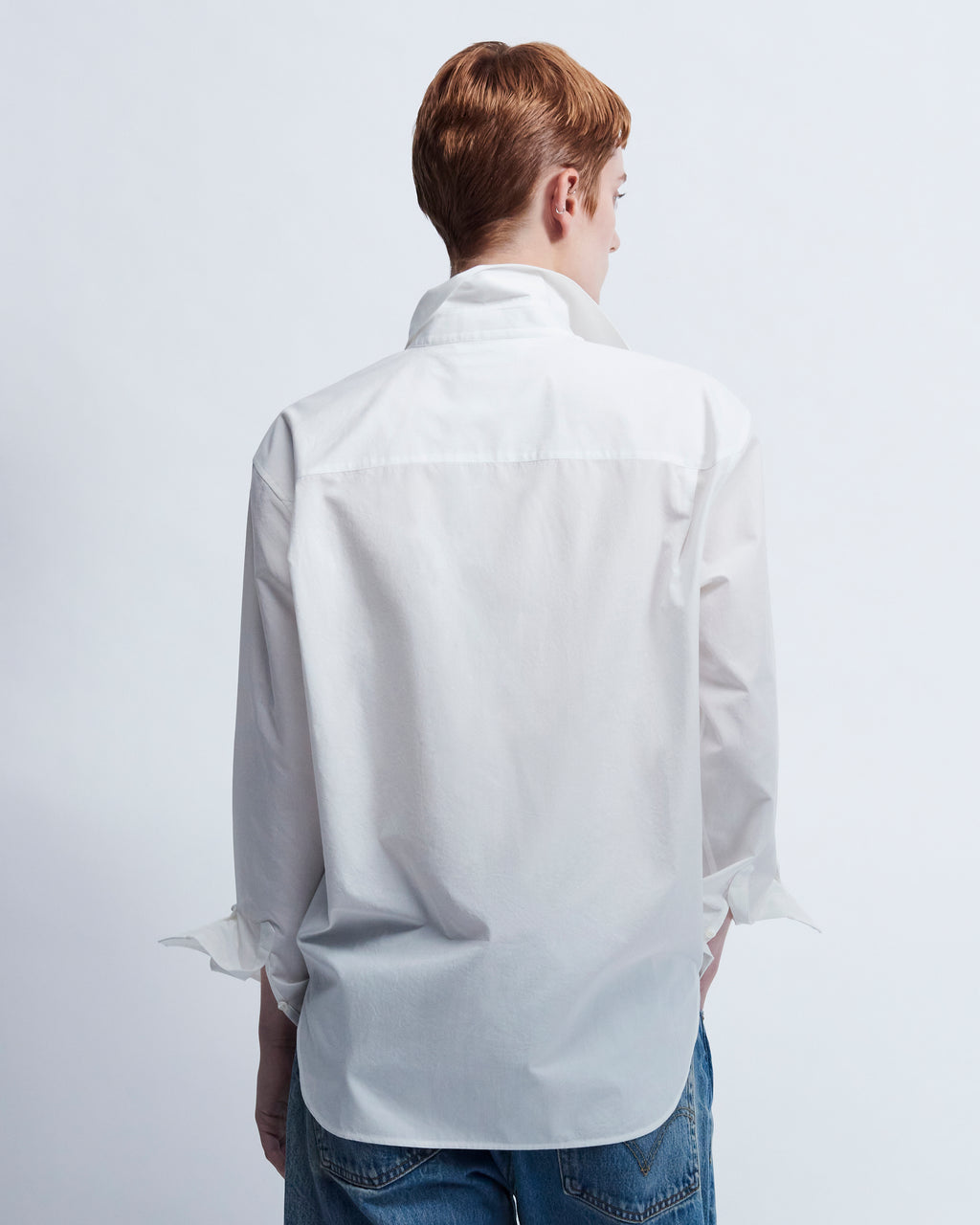 Maria - Breeze Technical Poplin in Porcelain White - view 4