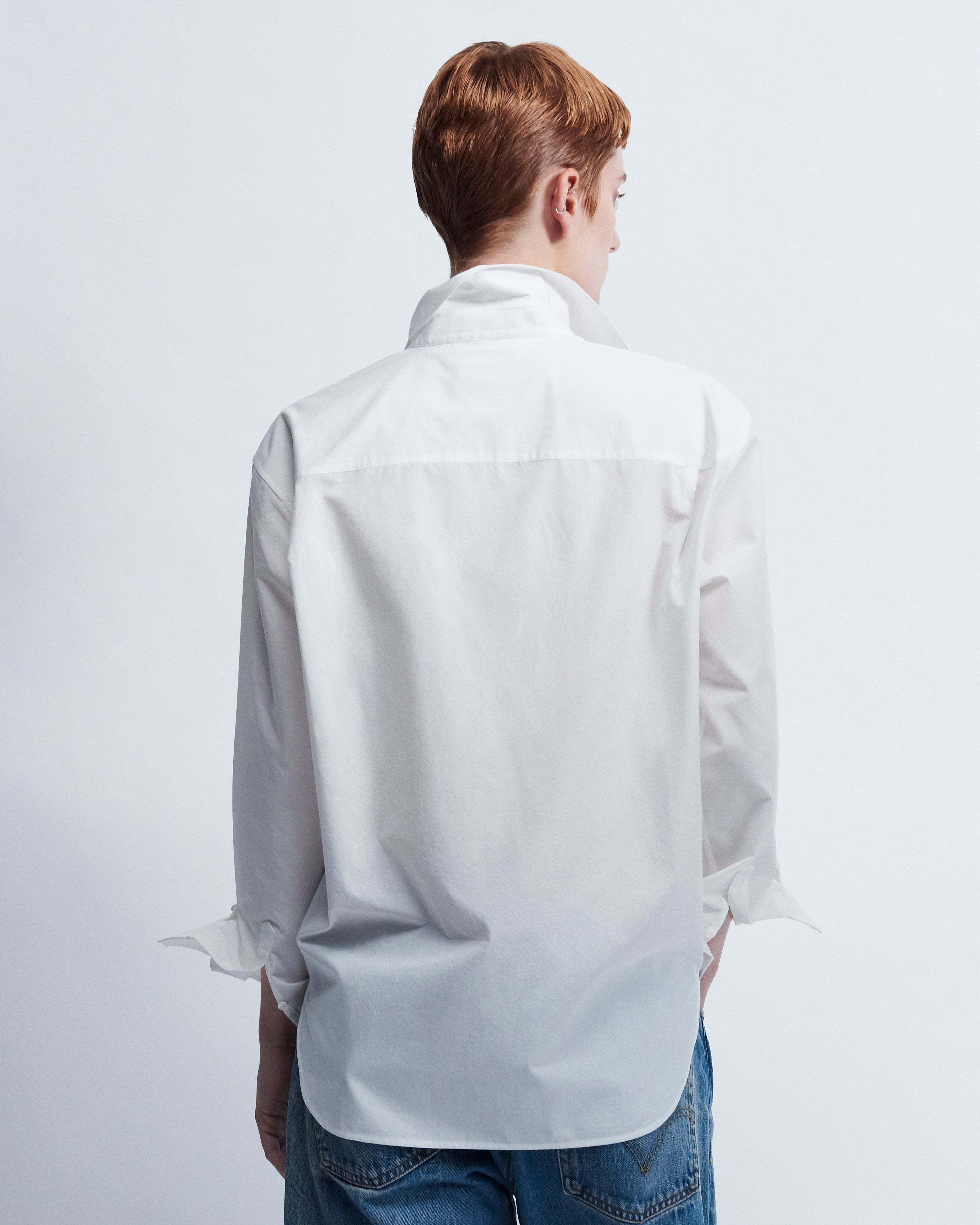 Maria - Breeze Technical Poplin in Porcelain White - view 4