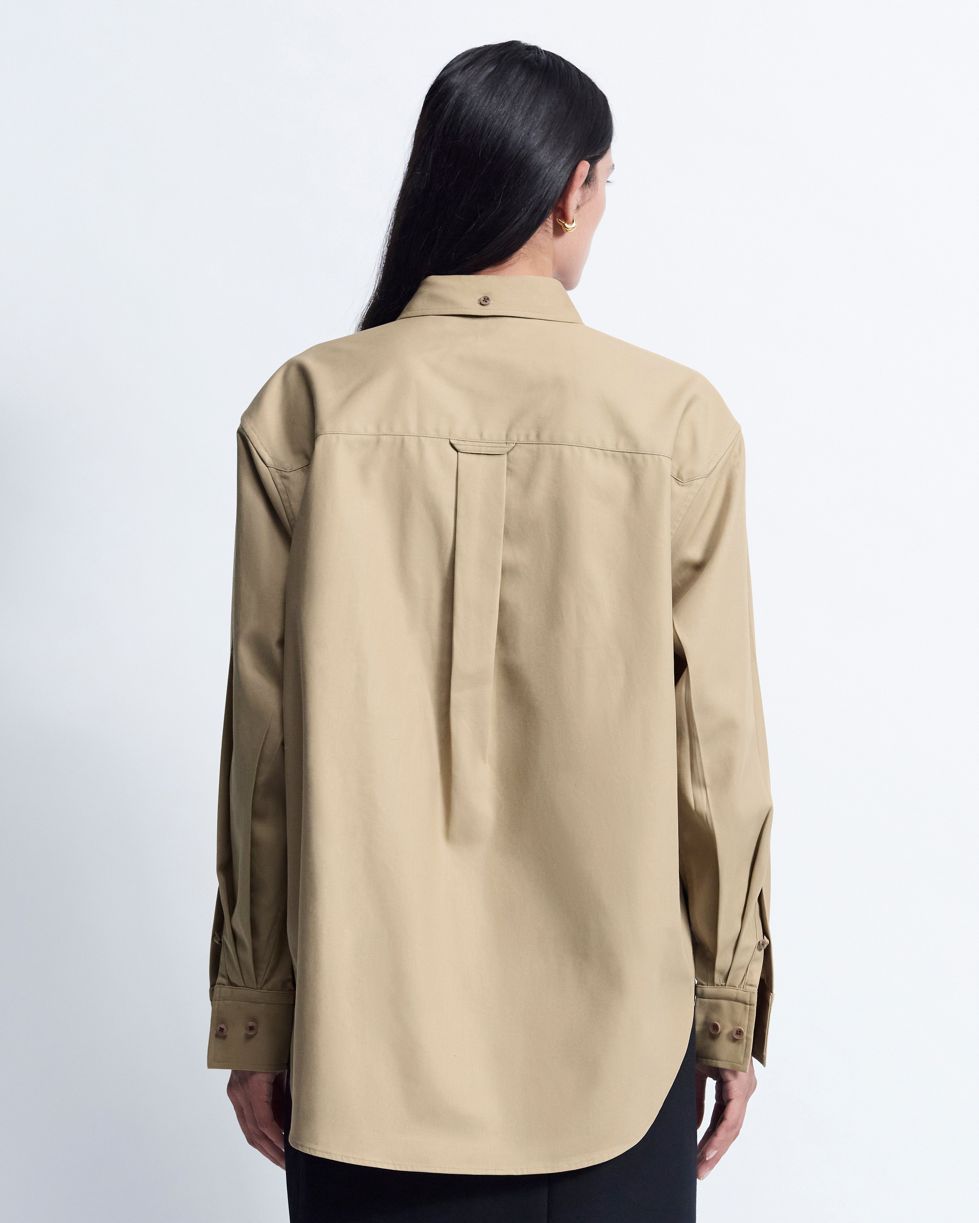 Ruba - High Twist Gabardine in Tan - view 4