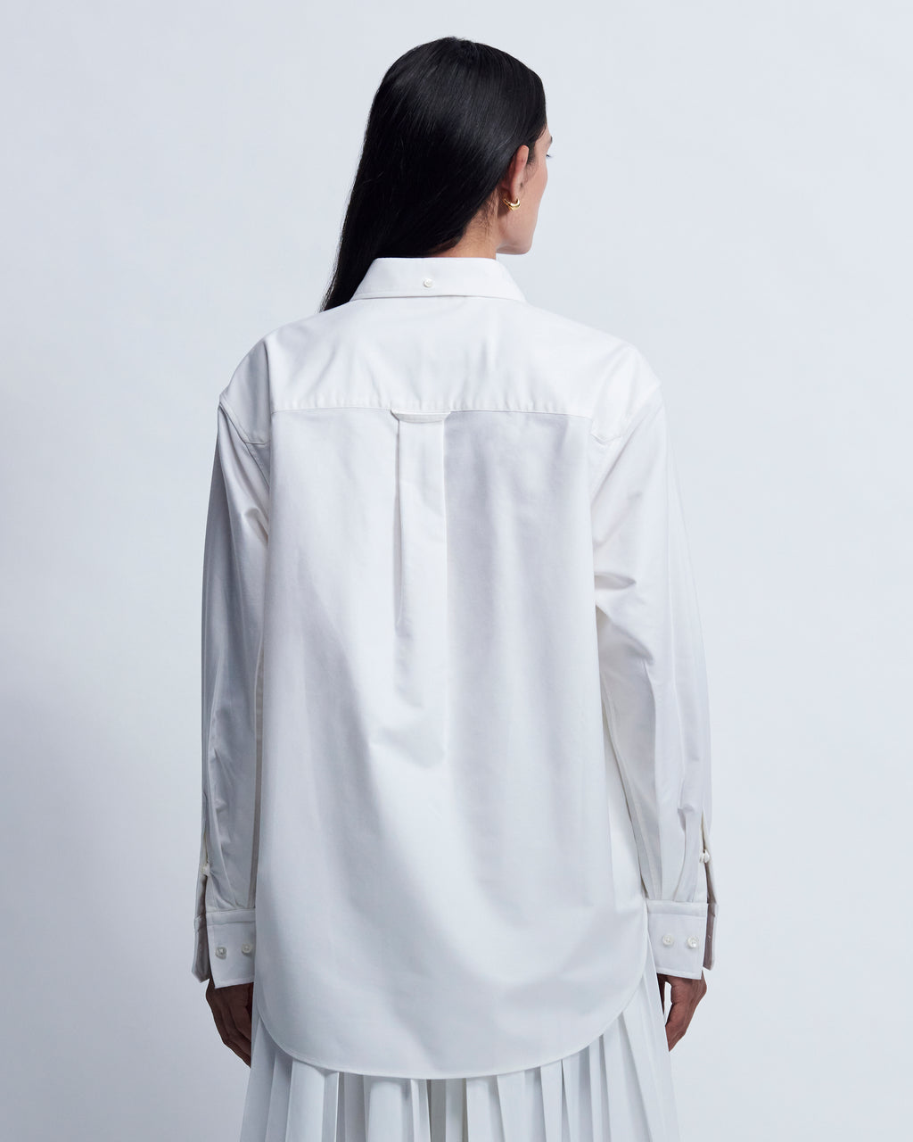 Ruba - High Twist Oxford in Optic White - view 4