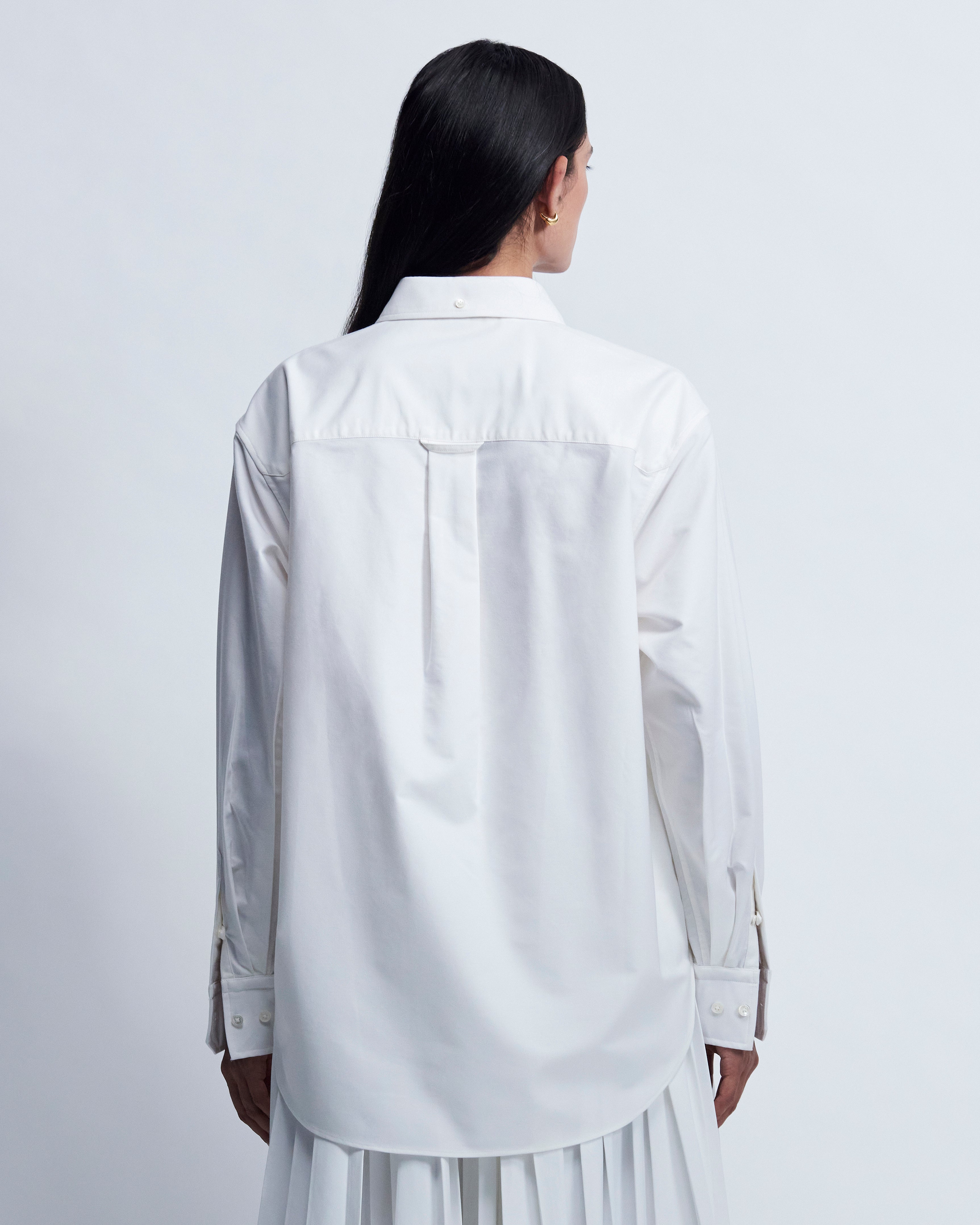 Ruba - High Twist Oxford in Optic White - view 4