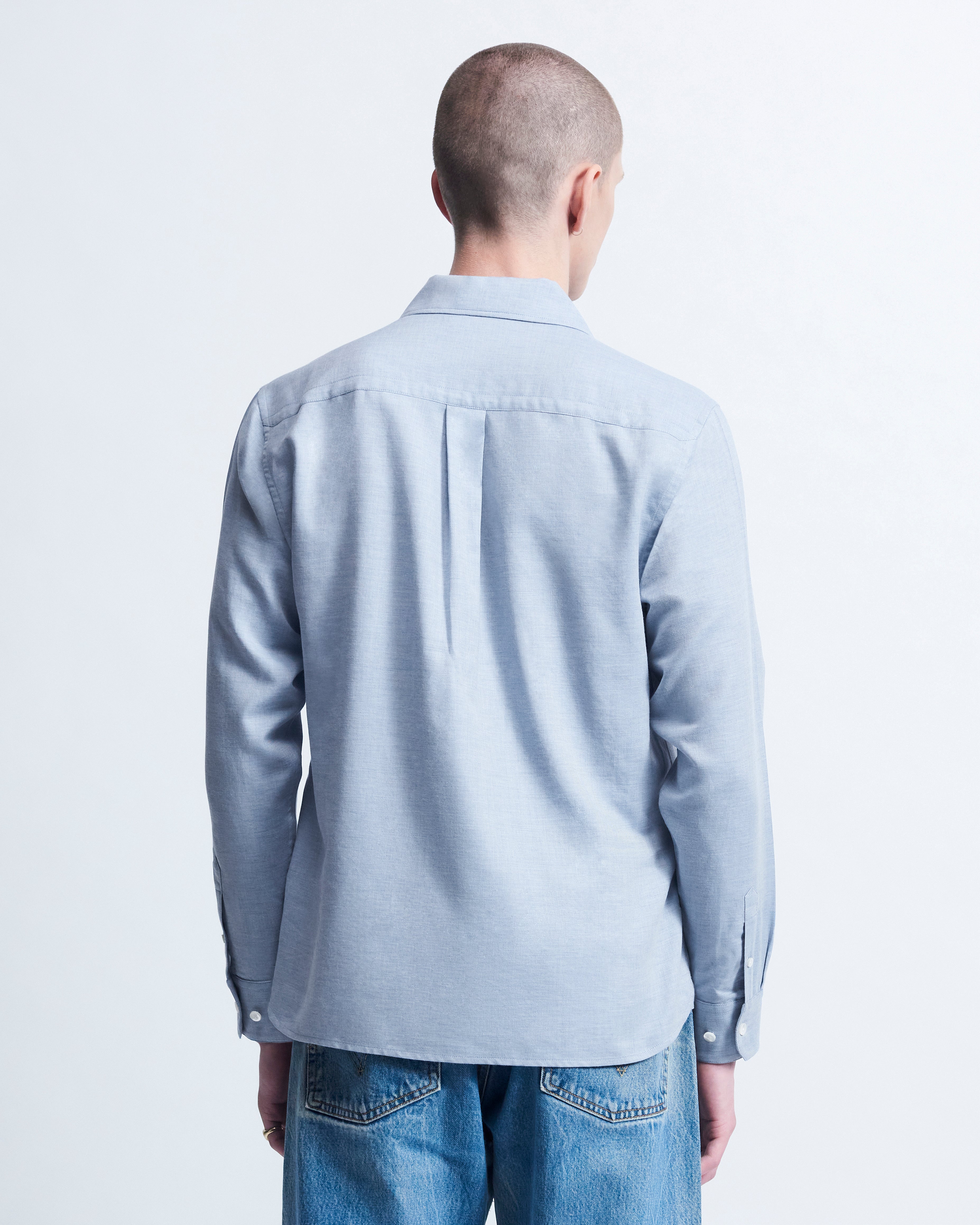 Sam - Cotton Cashmere in Chambray Blue - view 4
