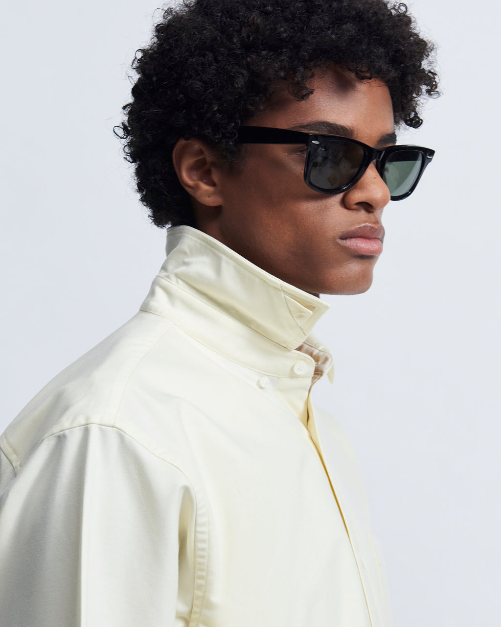Billie - High Twist Oxford in Butter Yellow - view 5