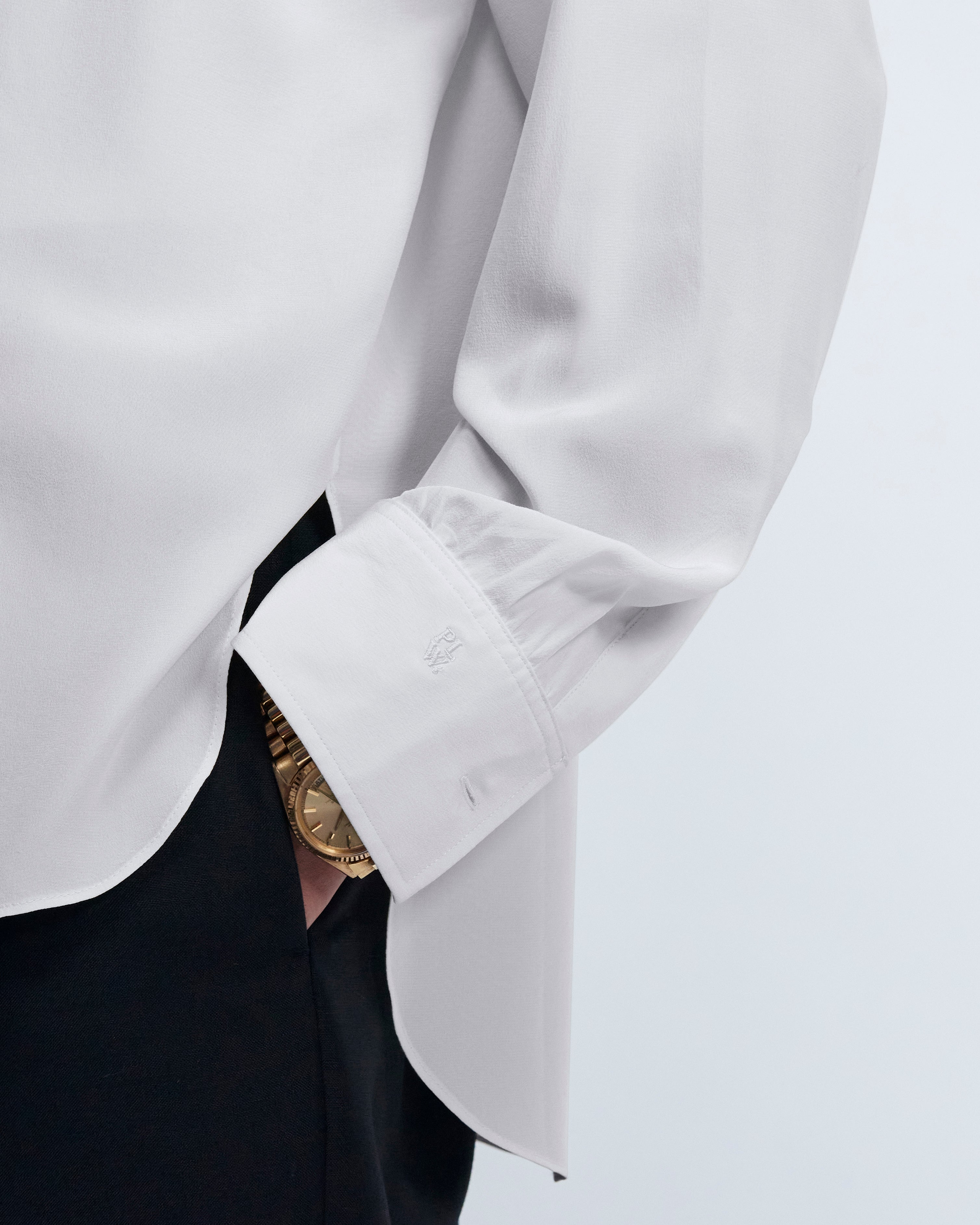 Justine - Silk Habotai in Ivory - view 5