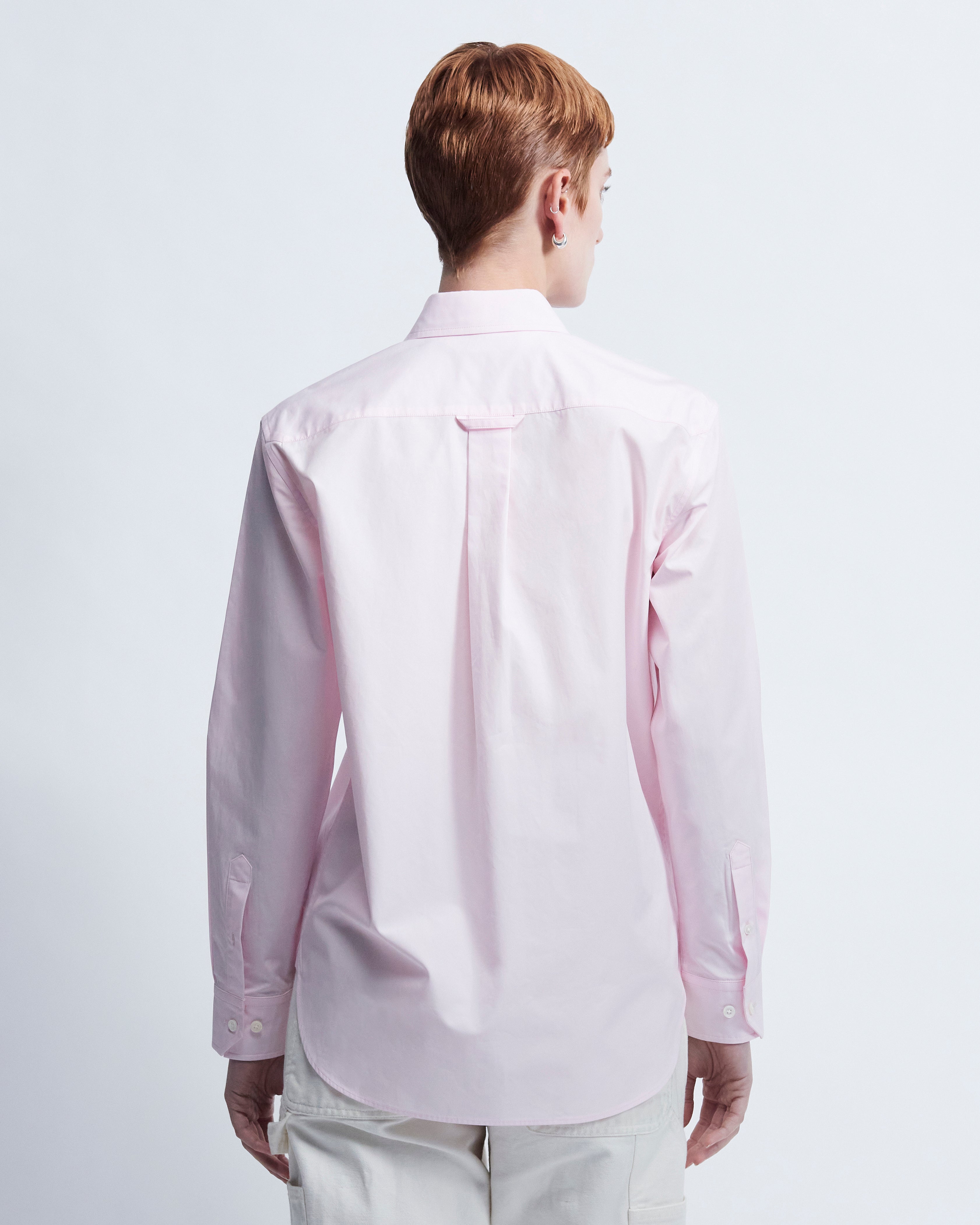 Lillian - Cotton Poplin in Pale Pink - view 5