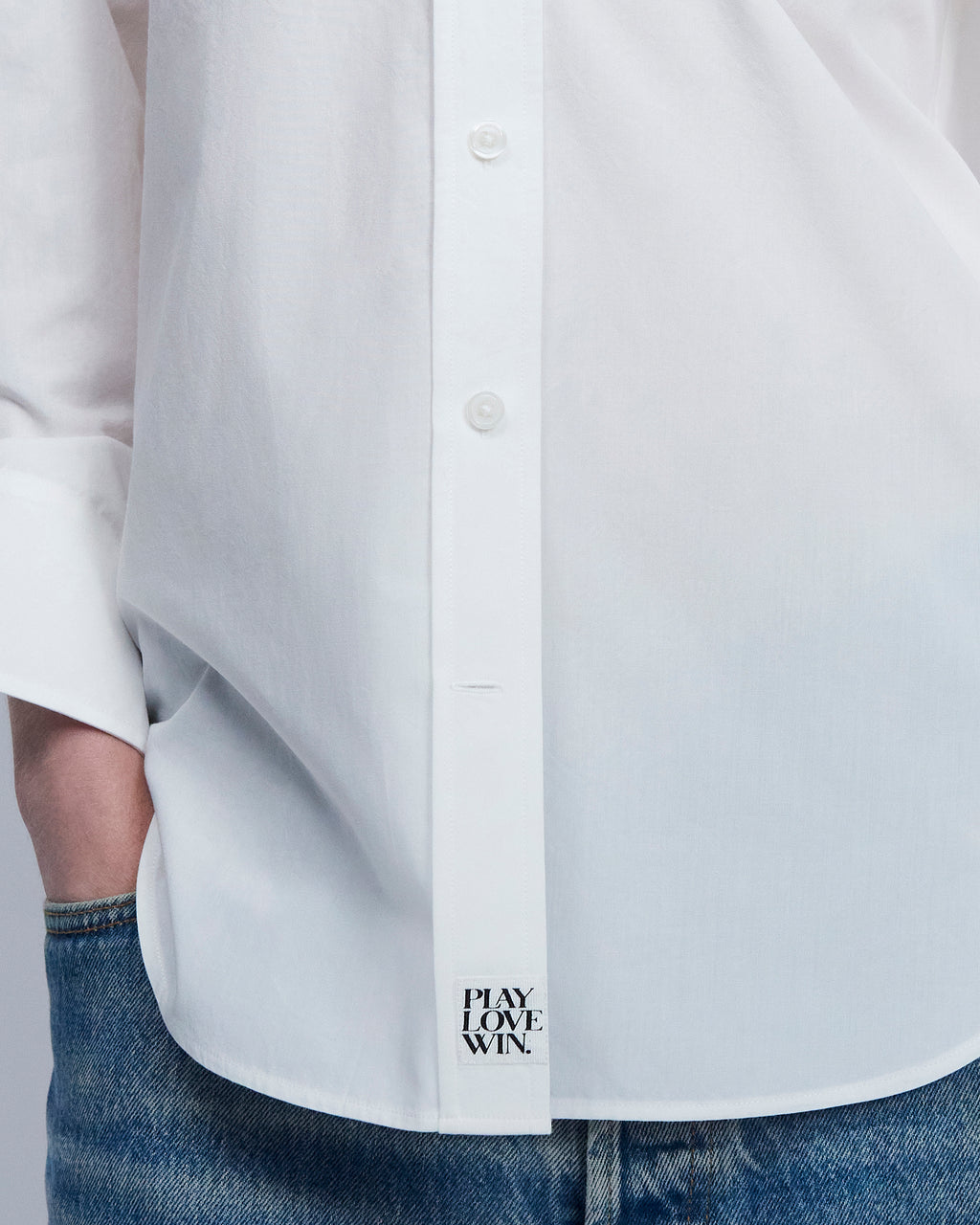 Maria - Breeze Technical Poplin in Porcelain White - view 5