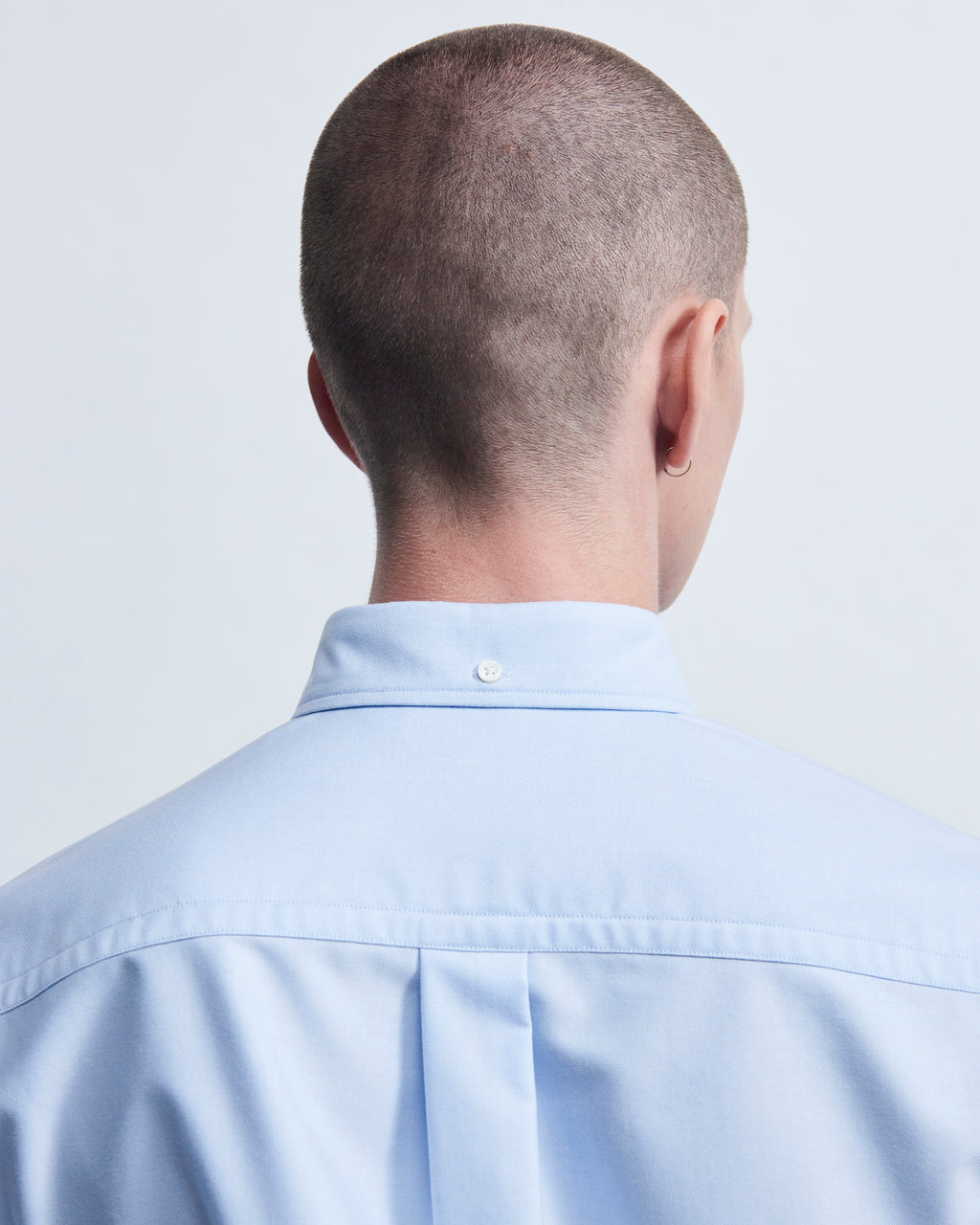Spencer - High Twist Oxford in Light Blue - view 5