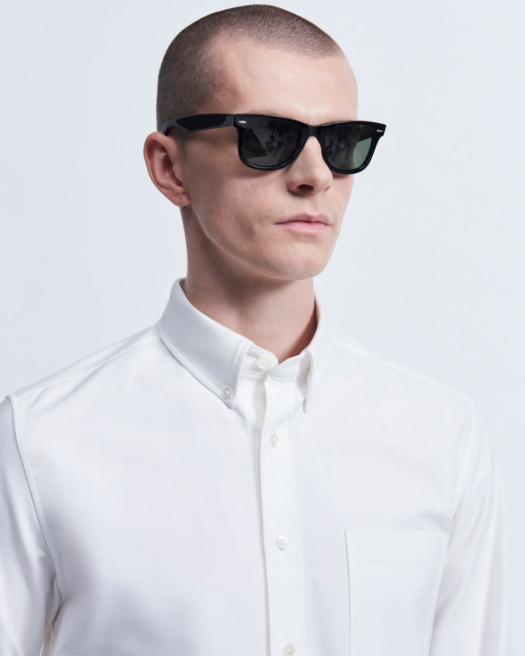Spencer - High Twist Oxford in Optic White - view 5