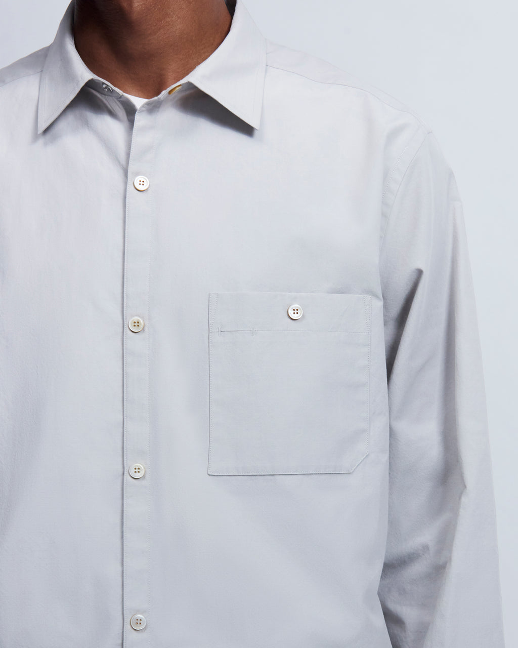 Walter - Breeze Technical Poplin in Fog Grey - view 5