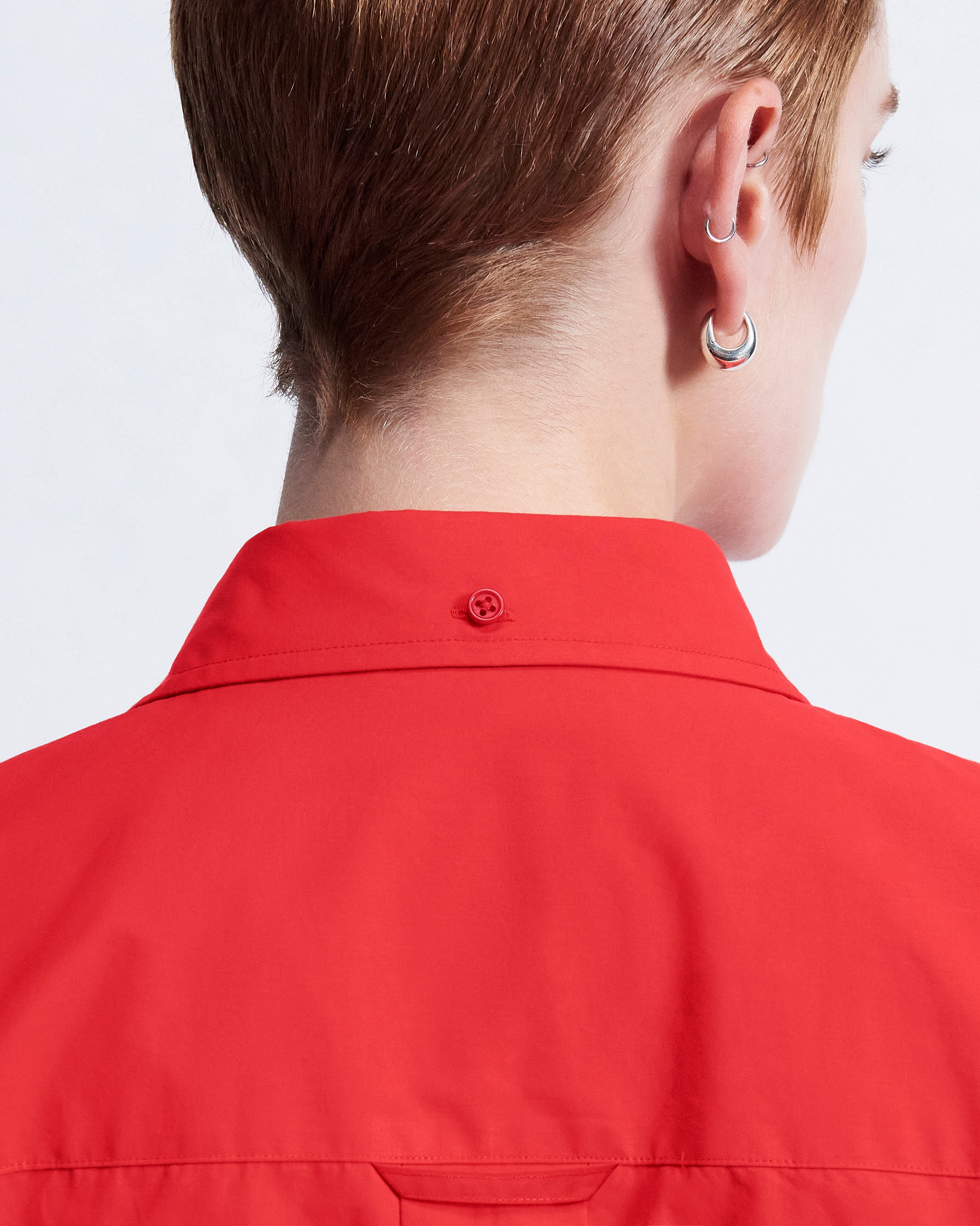 Ruba - Cotton Broadcloth in Cherry Red - view 6
