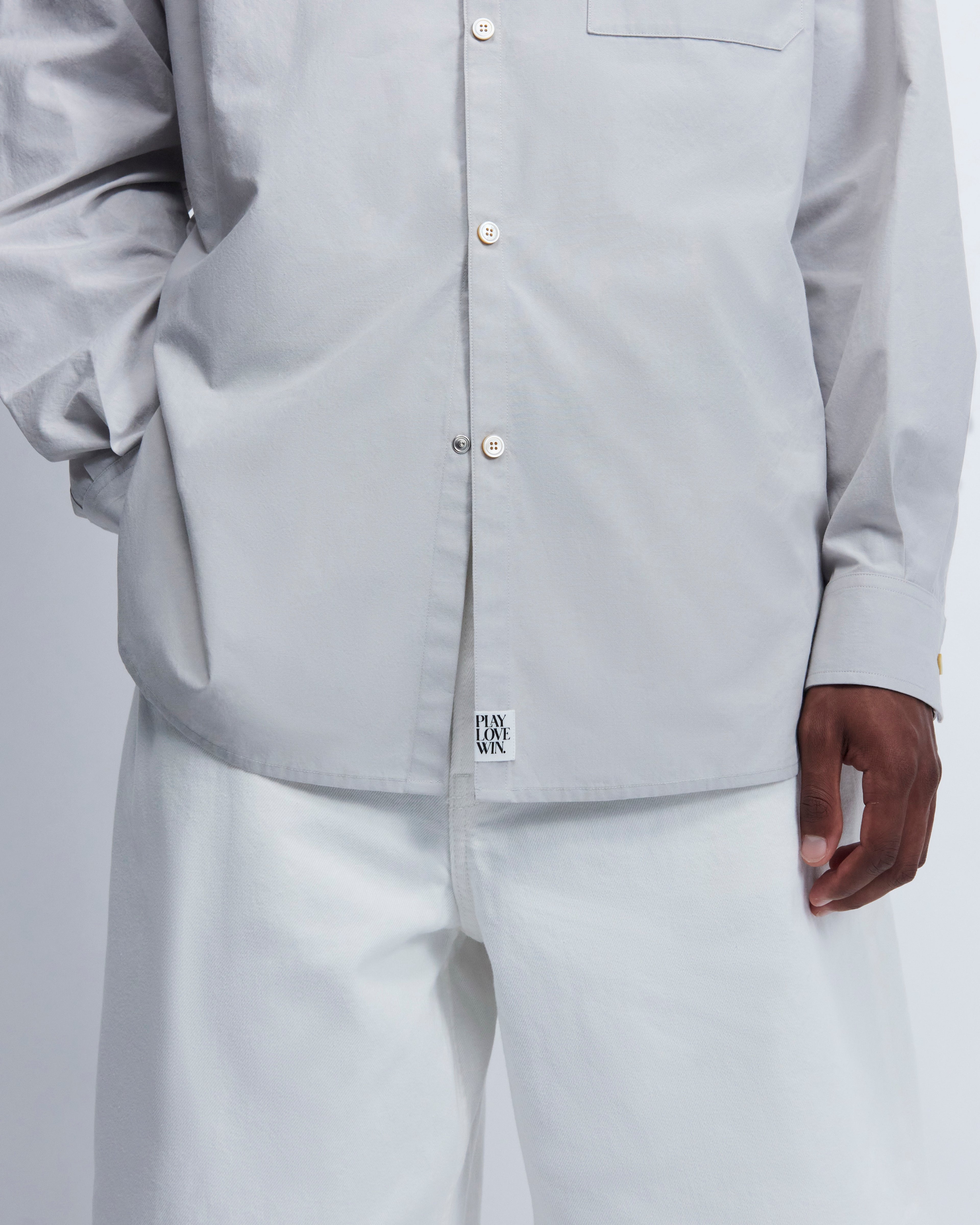 Walter - Breeze Technical Poplin in Fog Grey - view 6