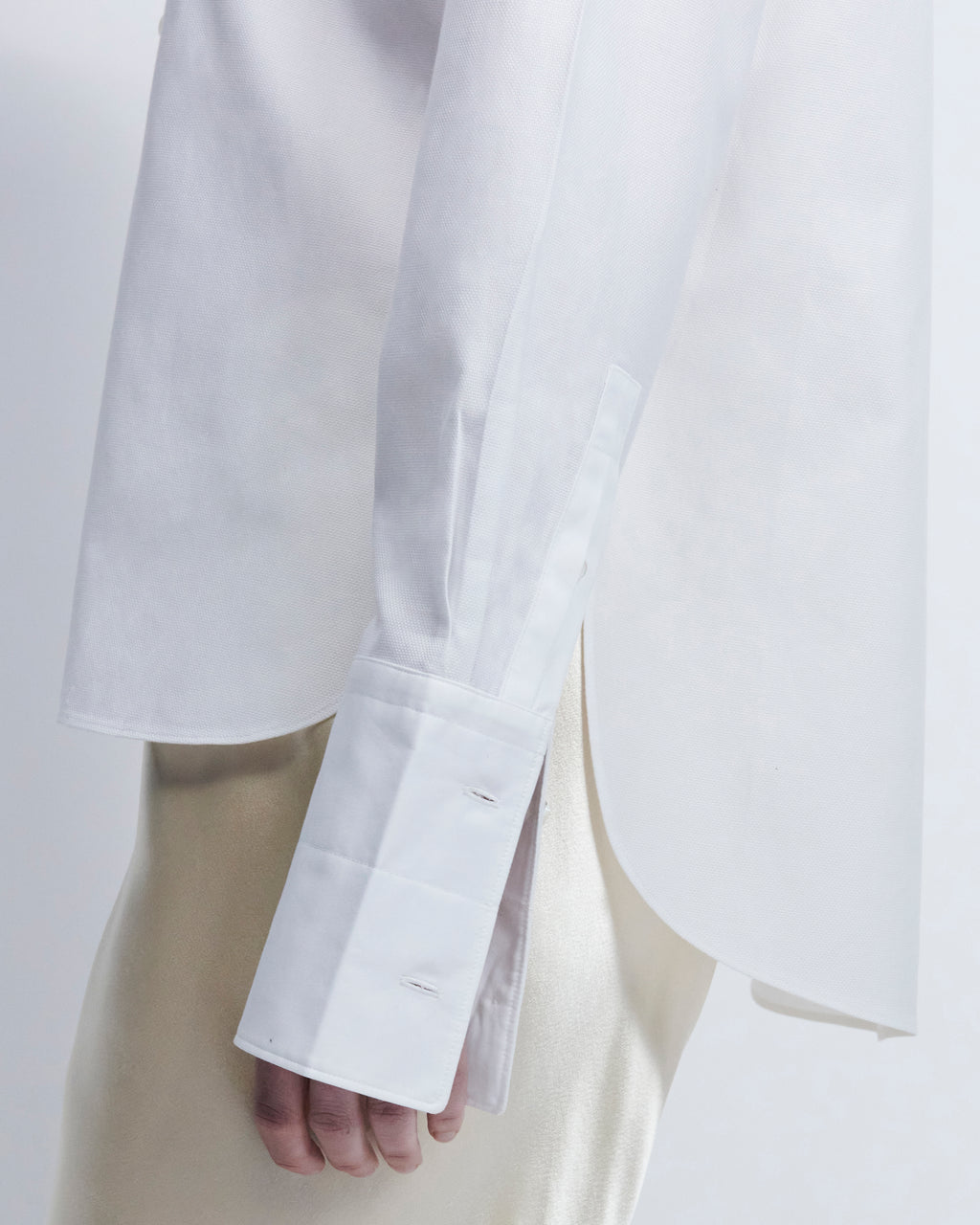 Anna - Cotton Birdseye in Optic White - view 7