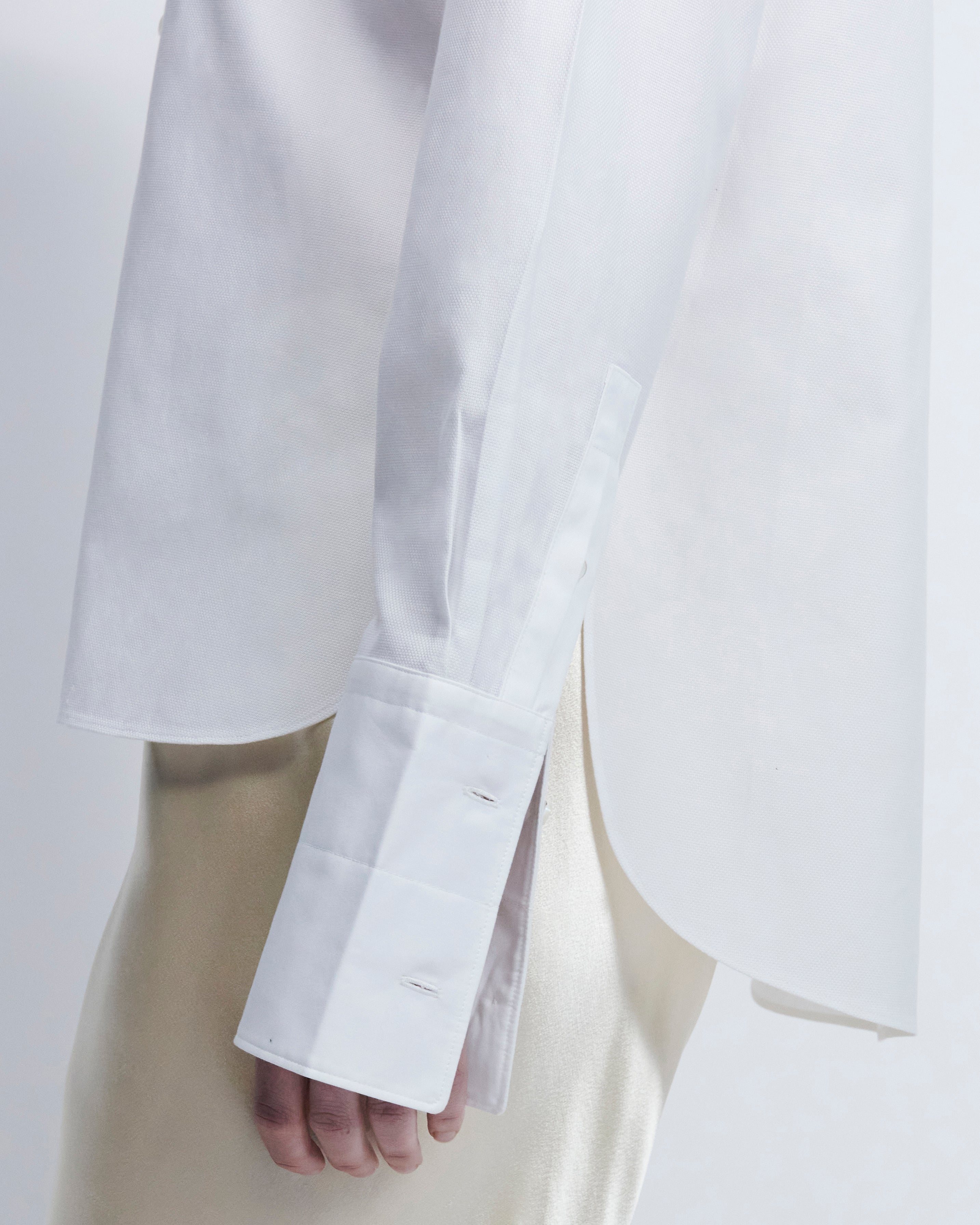 Anna - Cotton Birdseye in Optic White - view 7