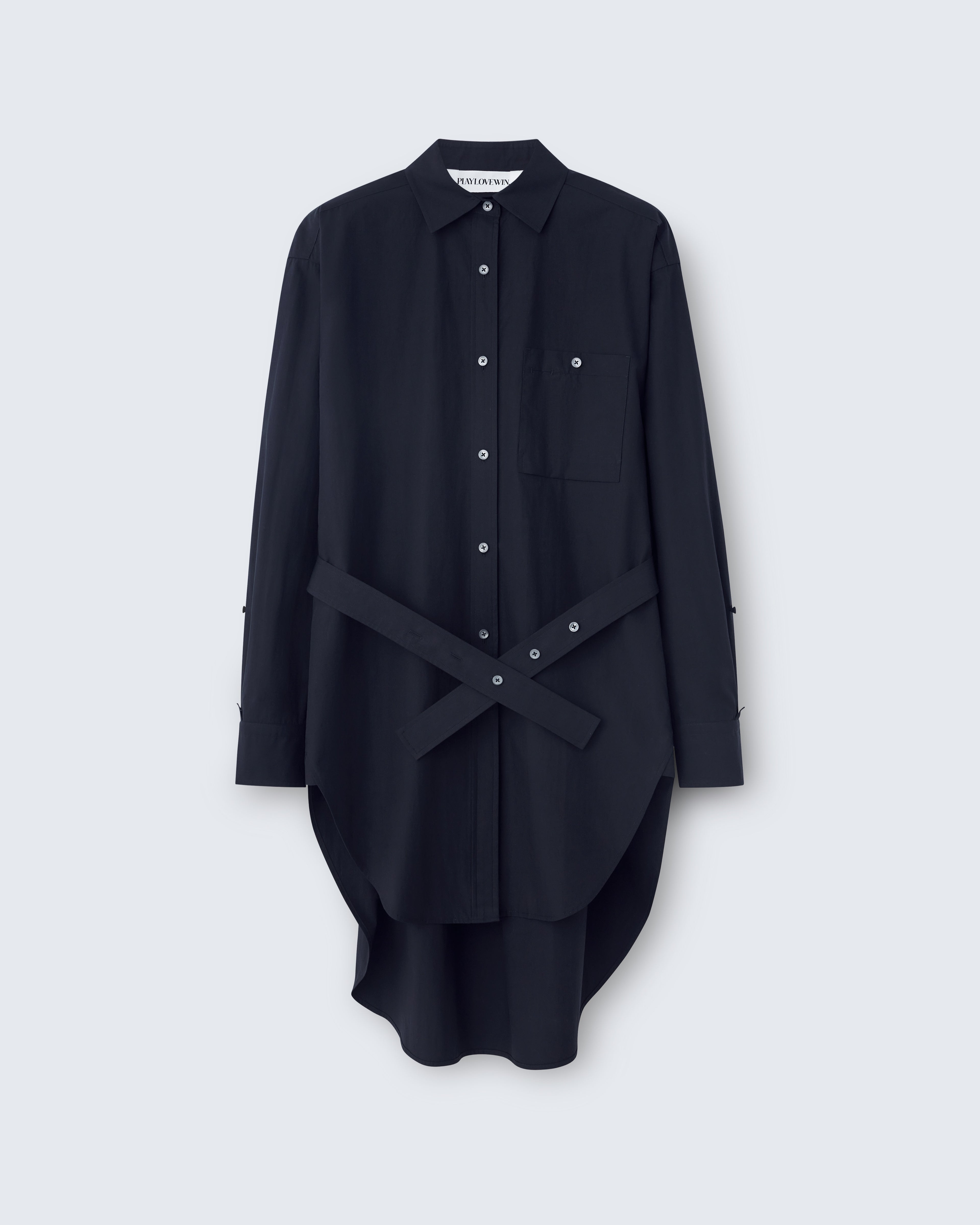 Alex - Breeze Technical Poplin in Black - flat shot