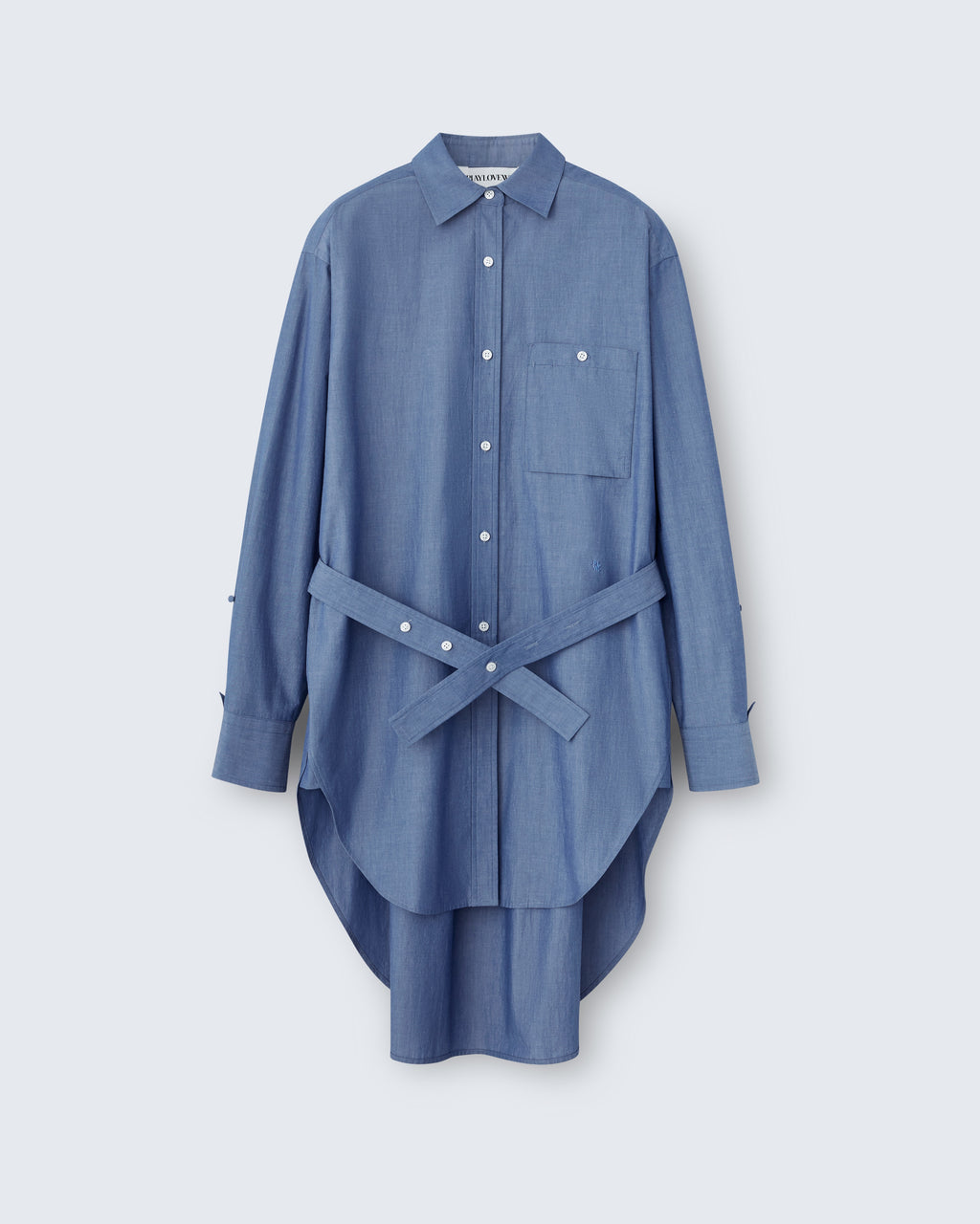 Alex - Breeze Technical Poplin in Chambray Blue - flat shot