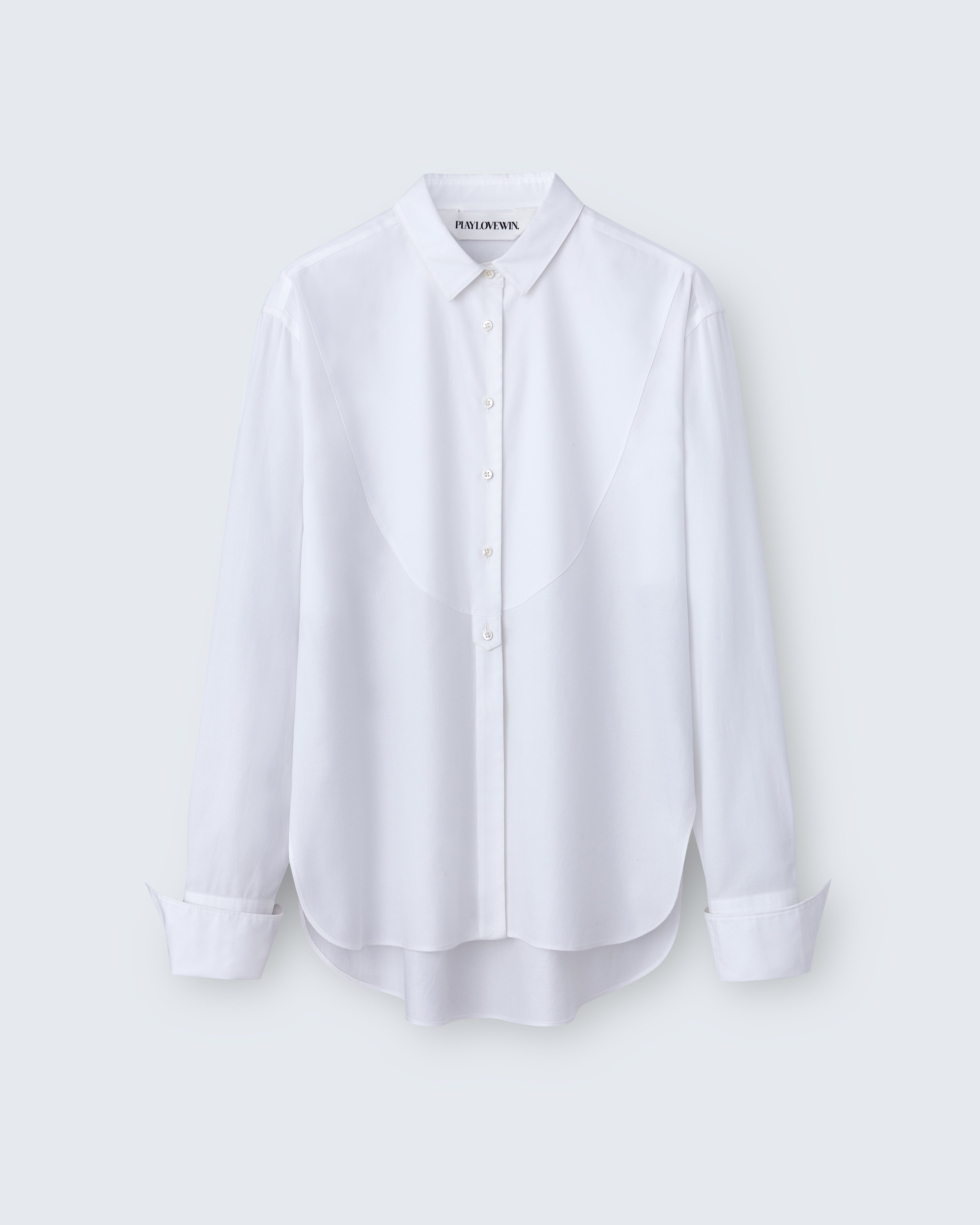Anna - Cotton Birdseye in Optic White - flat shot