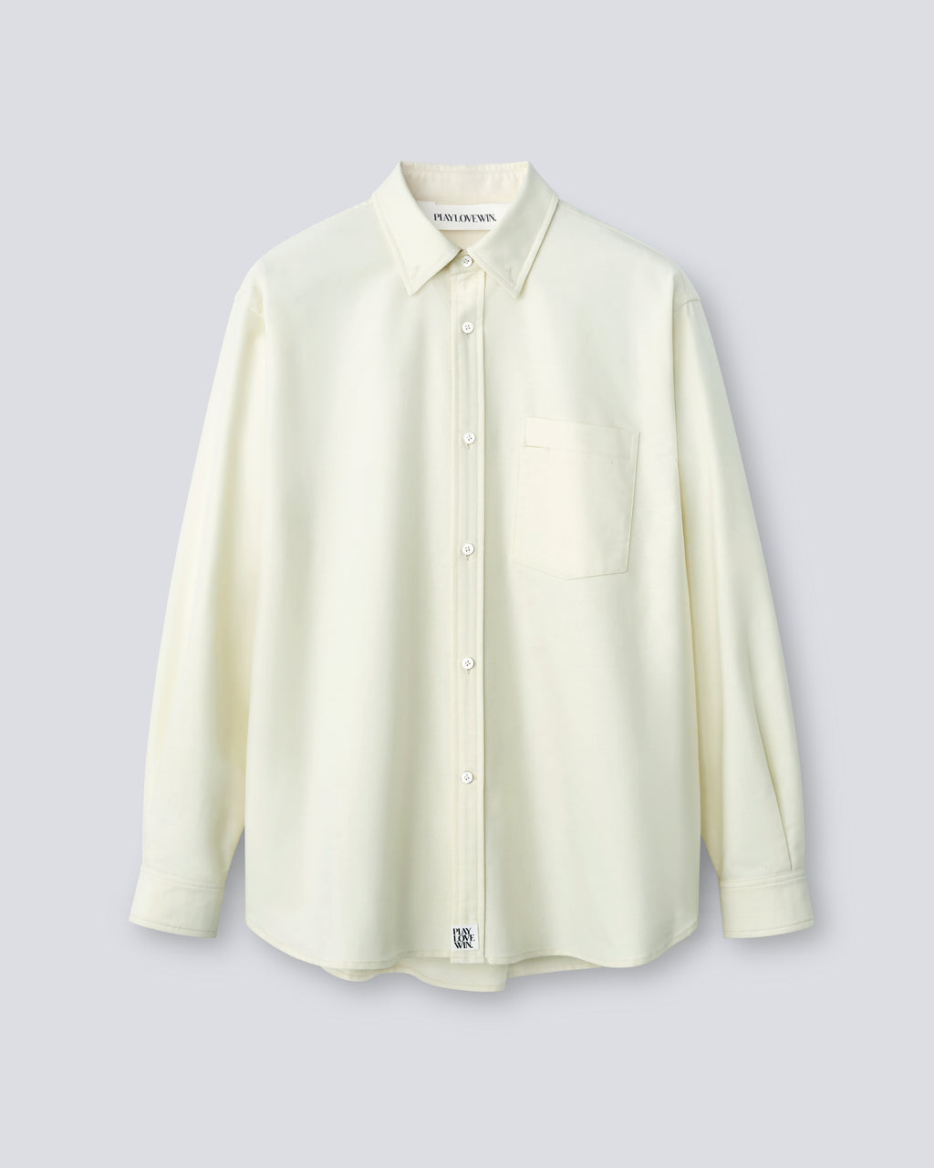 Billie - High Twist Oxford in Butter Yellow - flat shot