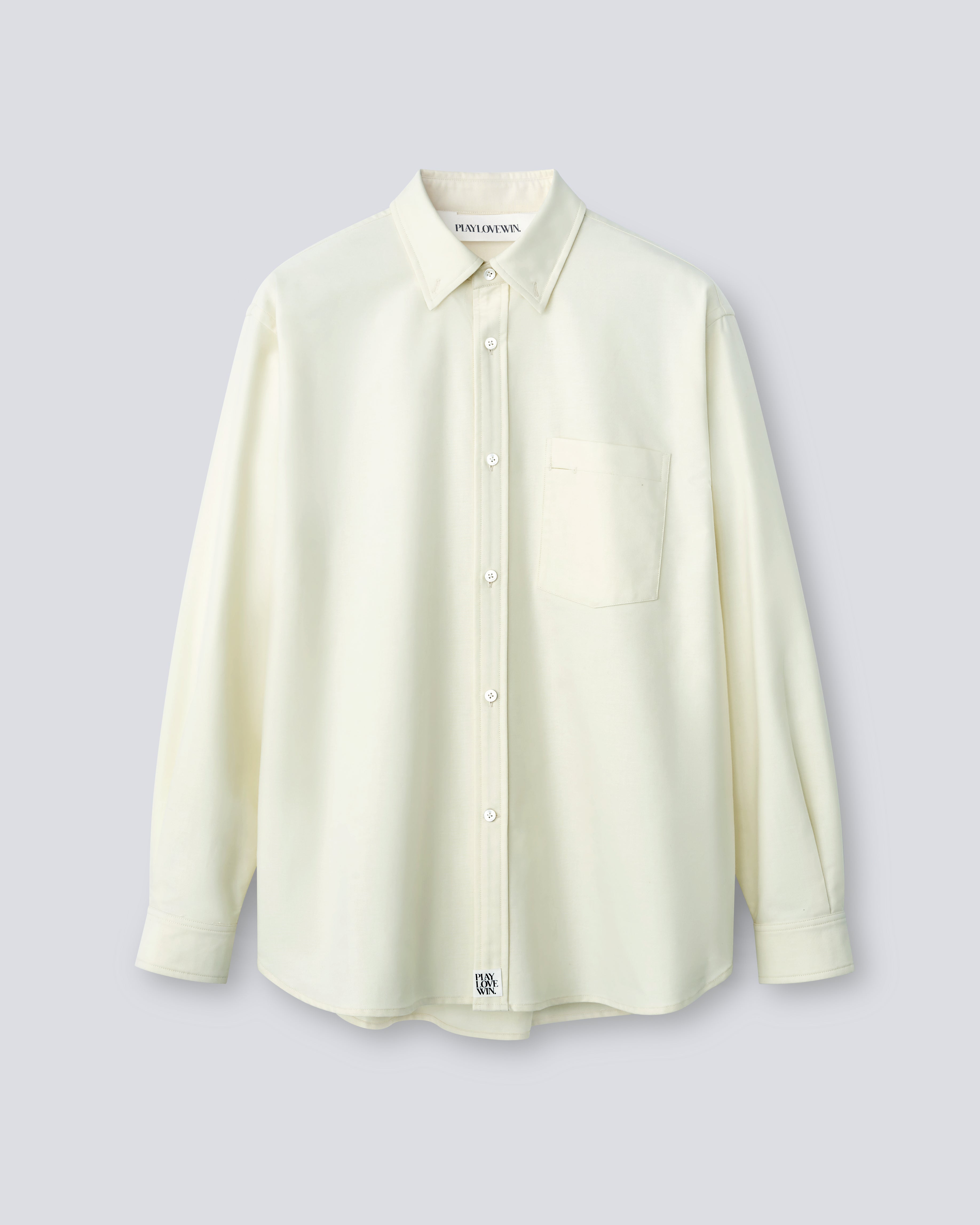 Billie - High Twist Oxford in Butter Yellow - flat shot