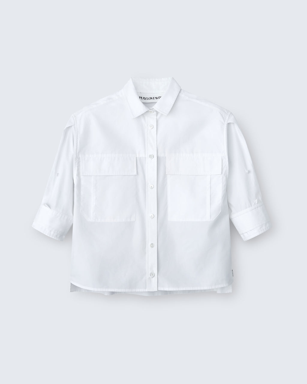 Fanny - Cotton Poplin in Optic White - flat shot