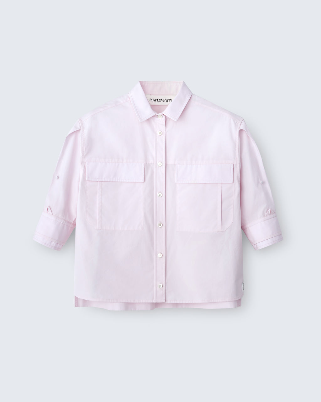 Fanny - Cotton Poplin in Pale Pink - flat shot