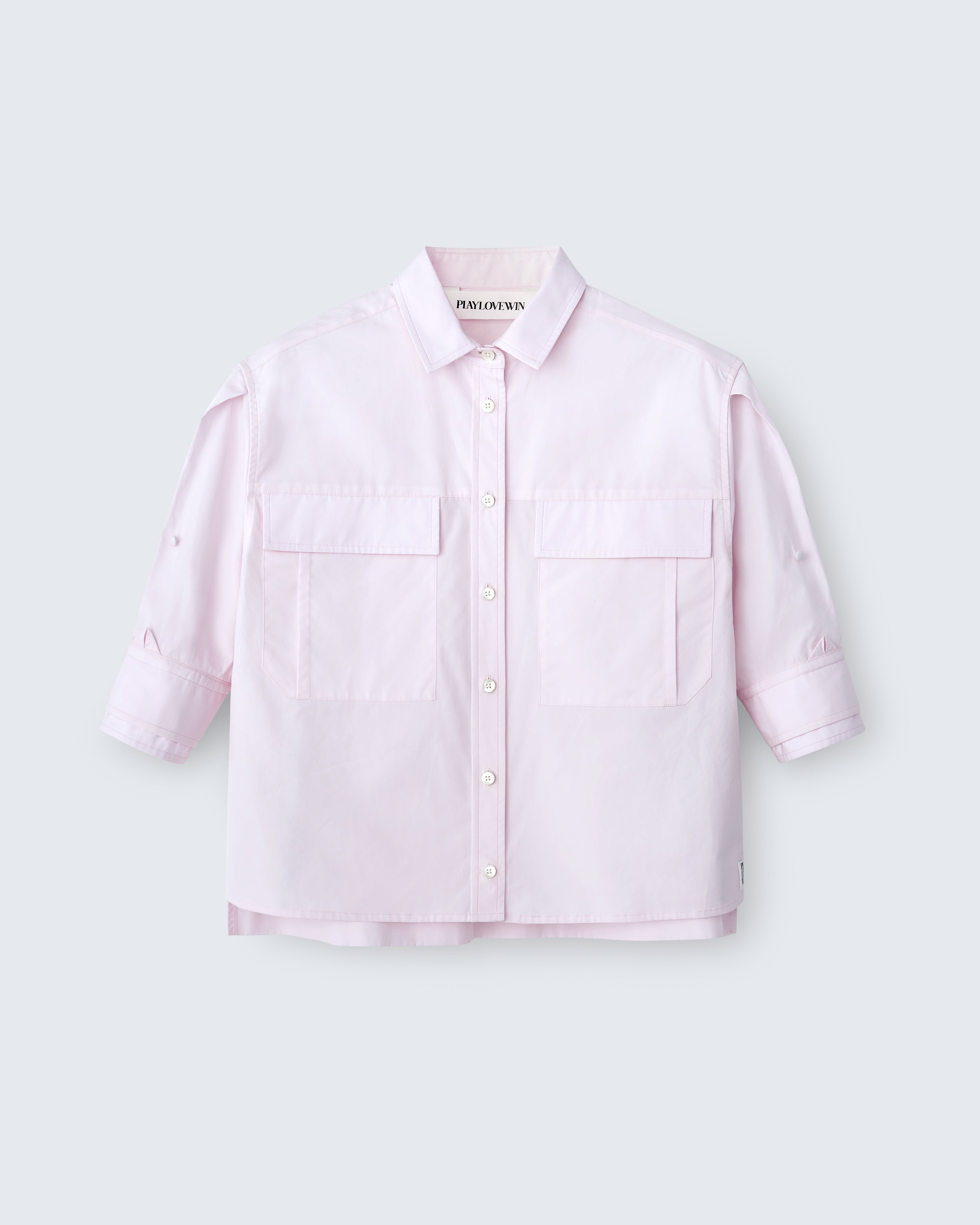 Fanny - Cotton Poplin in Pale Pink - flat shot