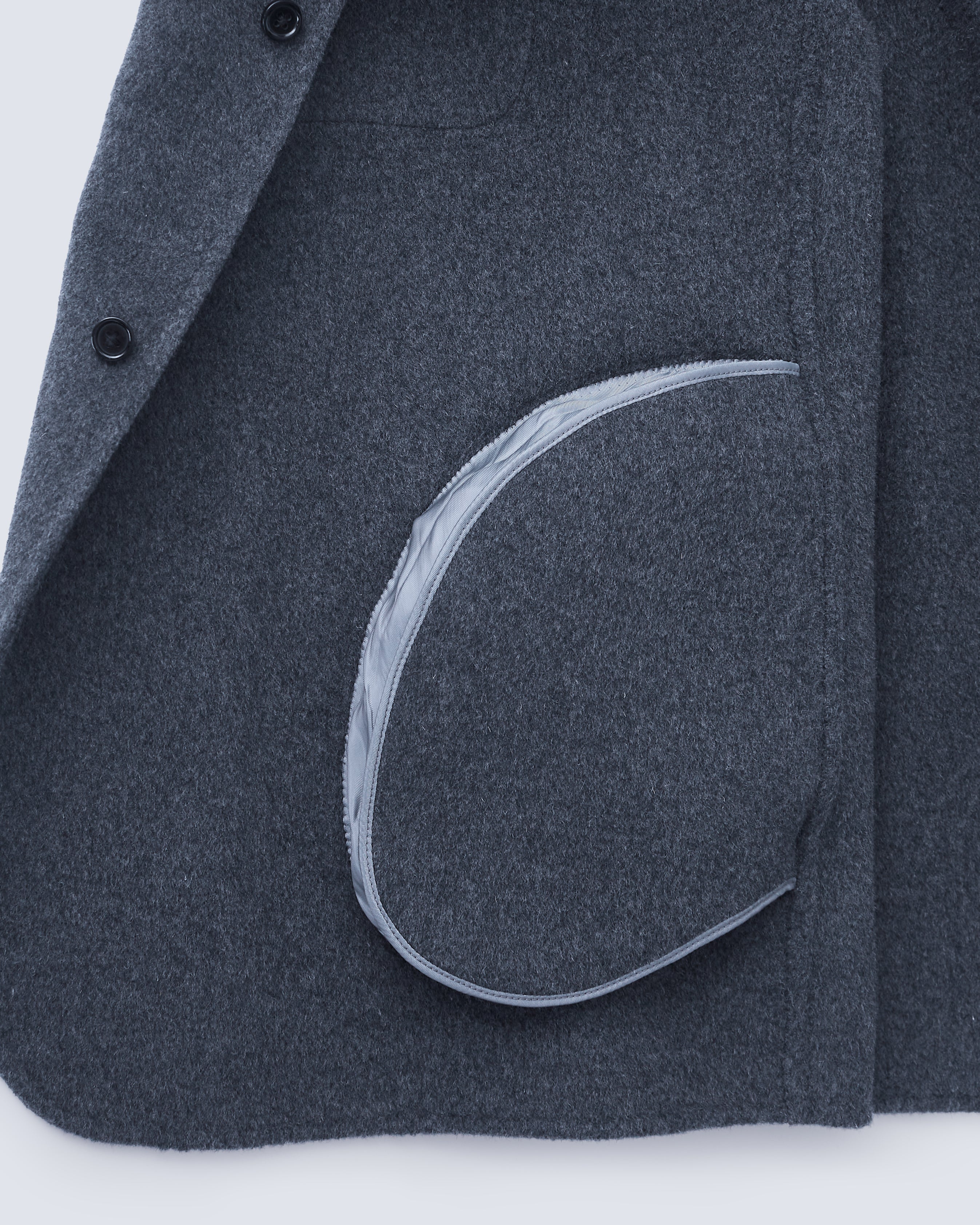 Jack - Double Face Cashmere Blend in Storm Grey - view 6