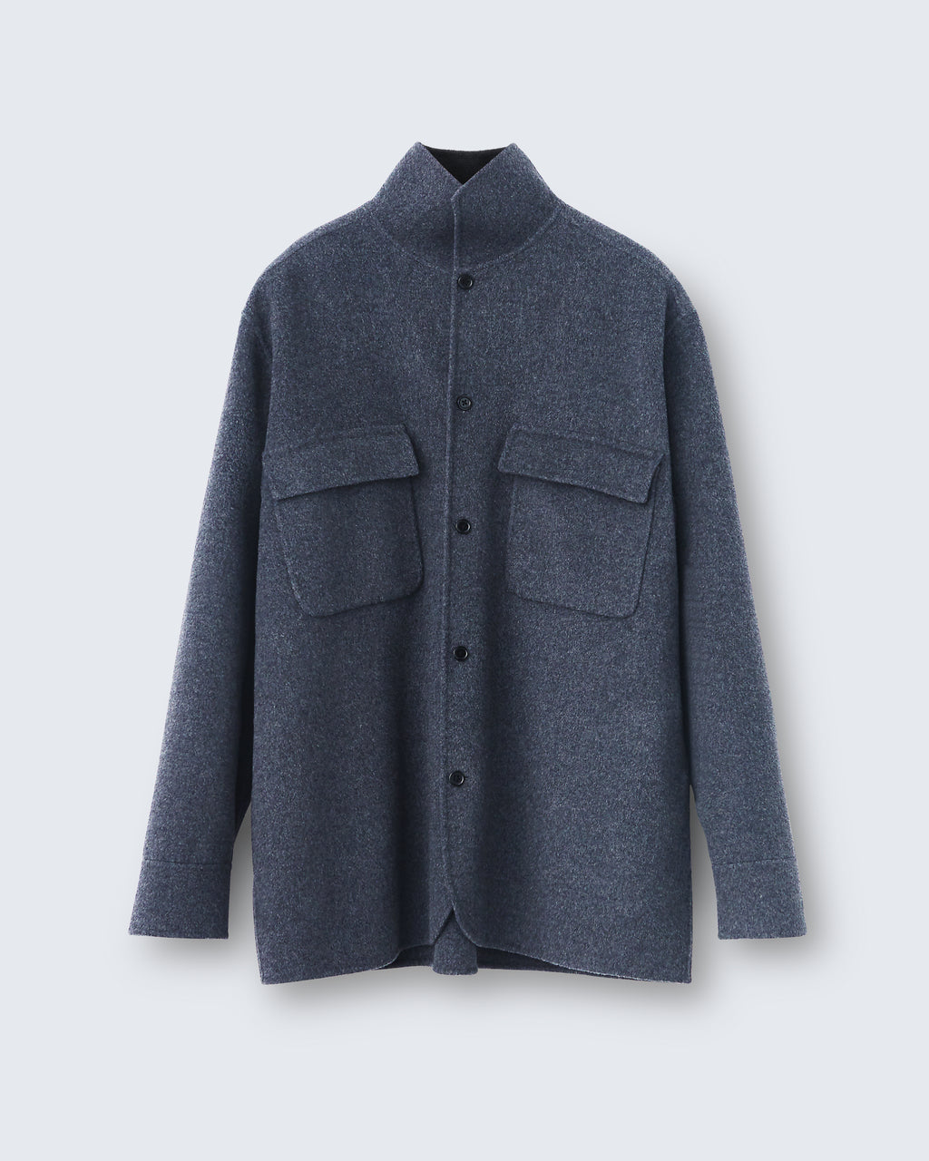 Jack - Double Face Cashmere Blend in Storm Grey - flat shot