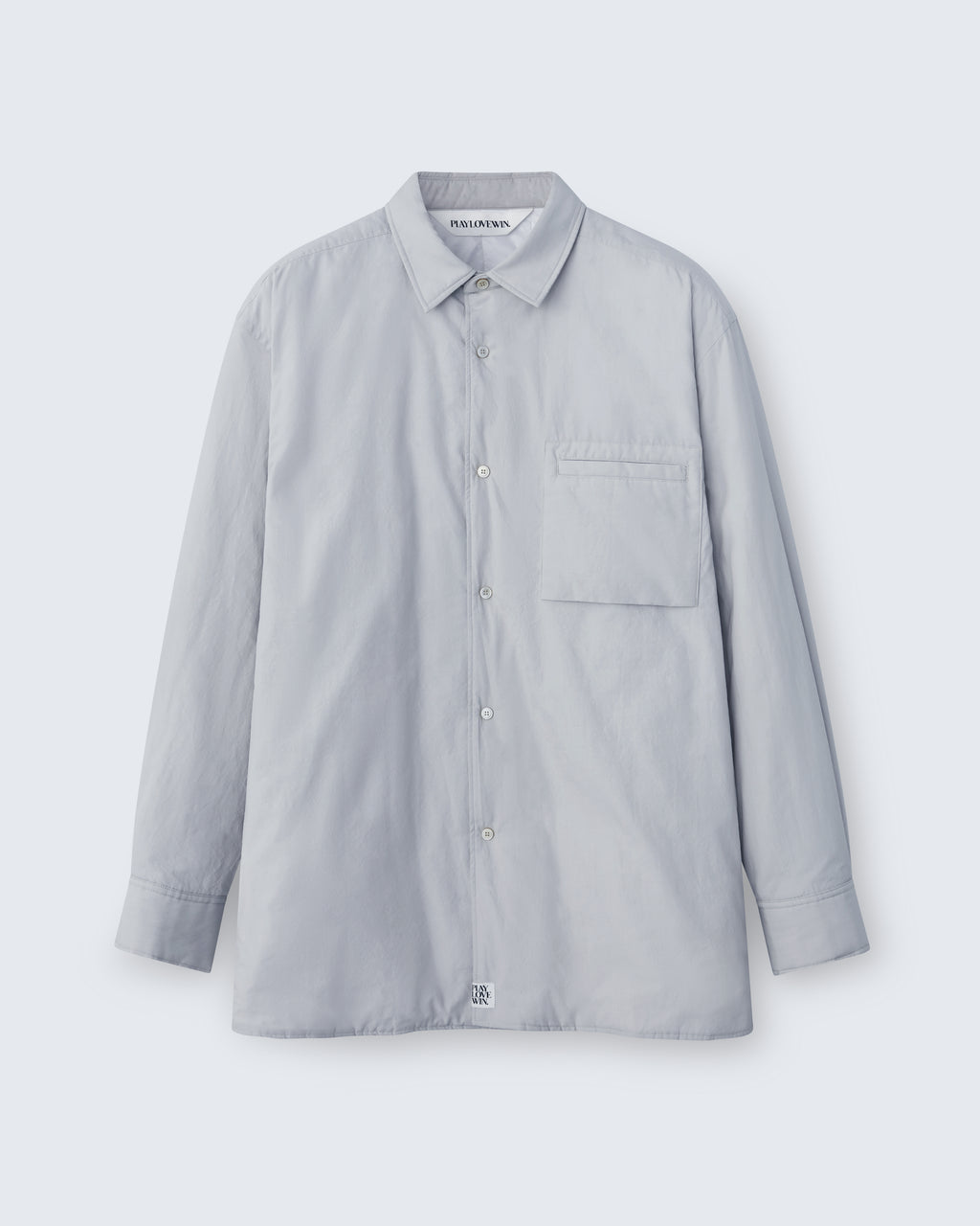Johnson - Breeze Technical Poplin in Fog Grey - flat shot