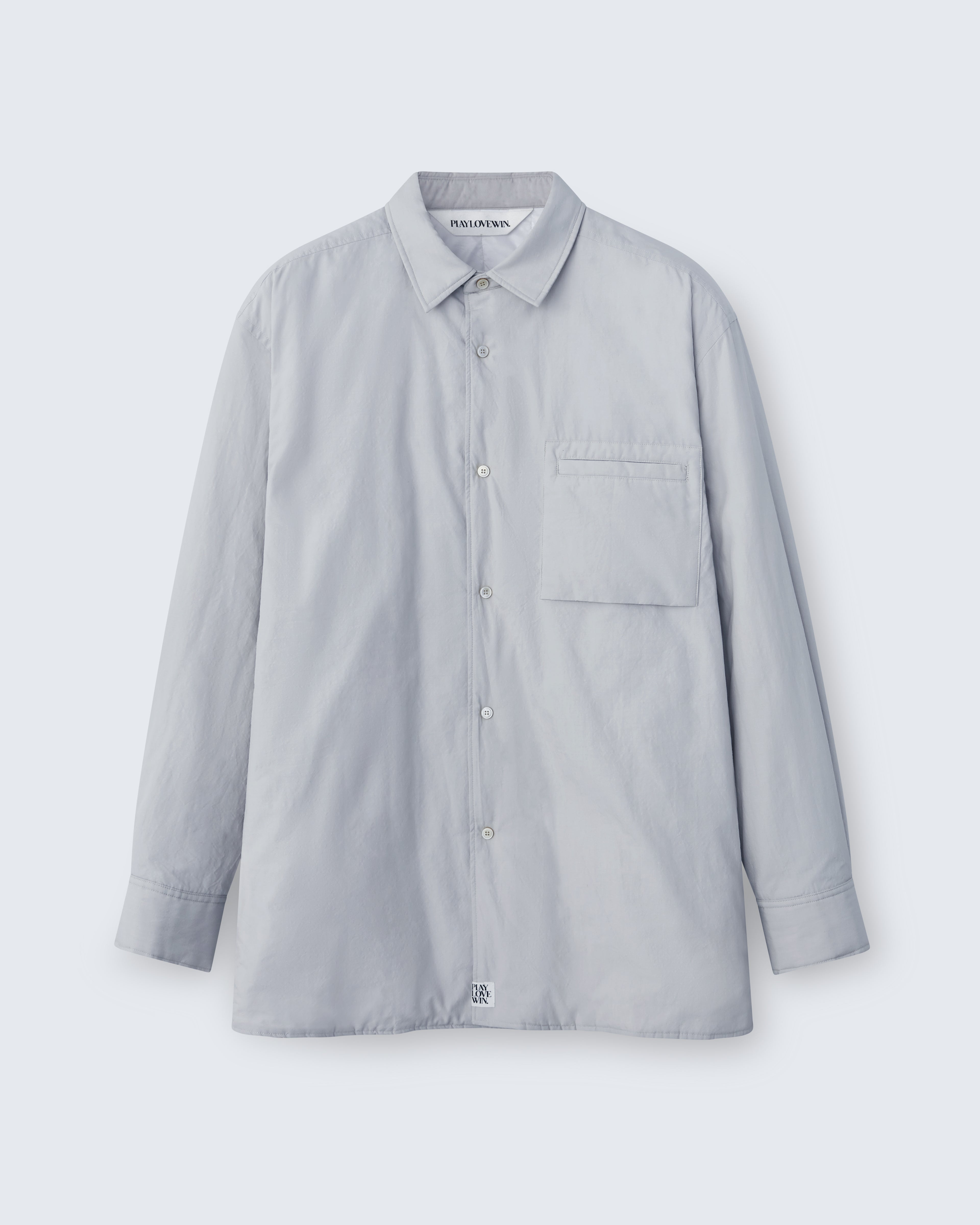 Johnson - Breeze Technical Poplin in Fog Grey - flat shot