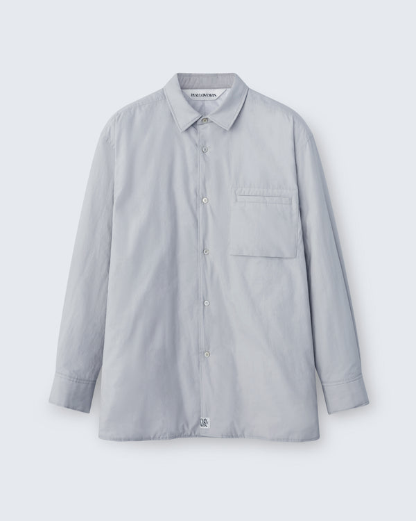 Johnson - Breeze Technical Poplin in Fog Grey - flat shot