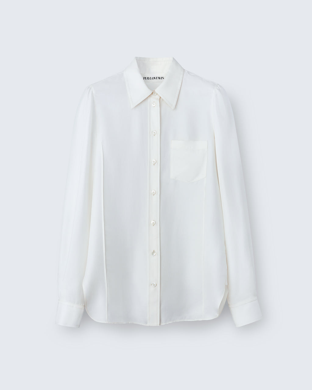 Laura - Silk Twill in Vanilla - flat shot