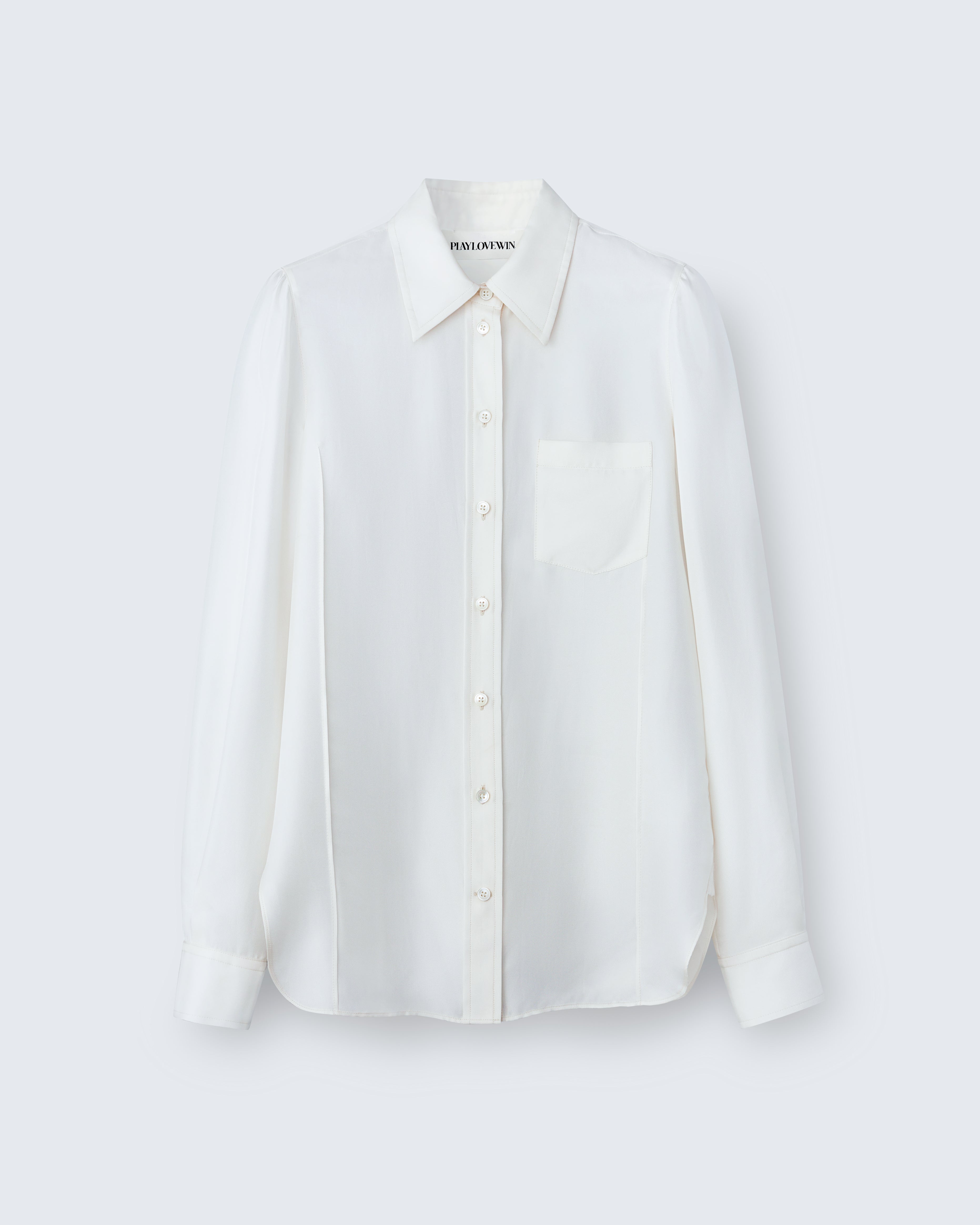Laura - Silk Twill in Vanilla - flat shot