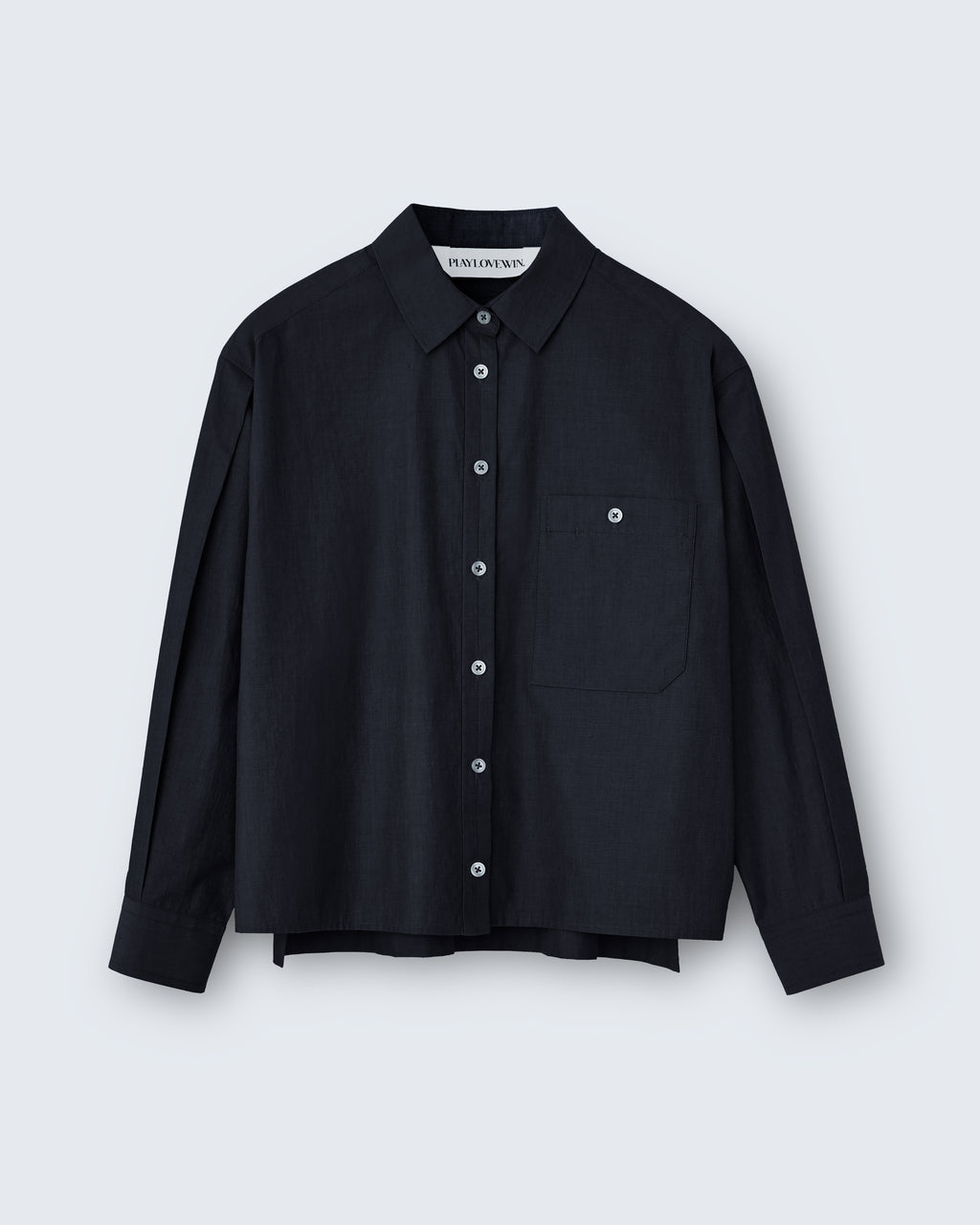 Linda - Breeze Technical Poplin in Black - flat shot
