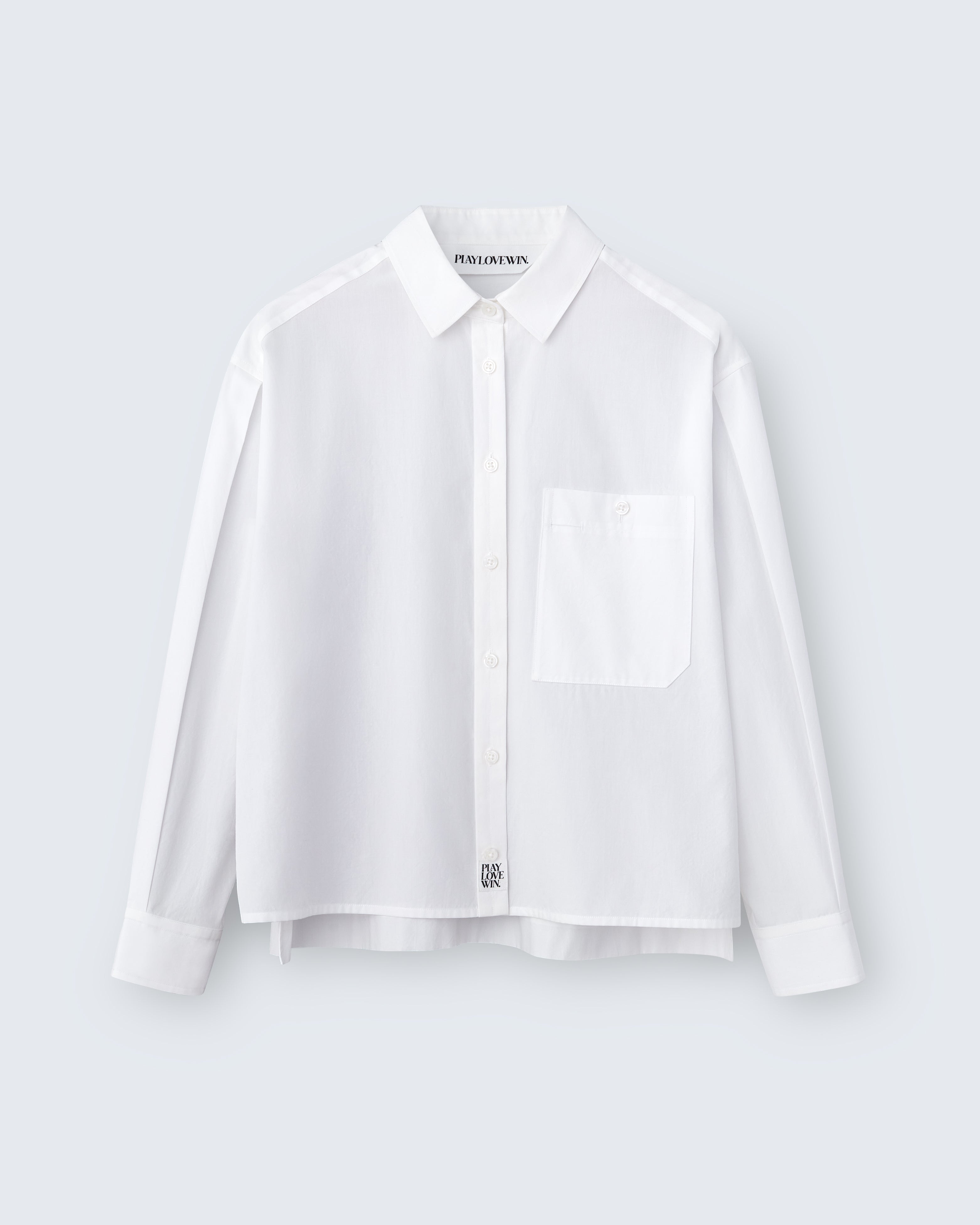 Linda - Breeze Technical Poplin in Porcelain White - flat shot
