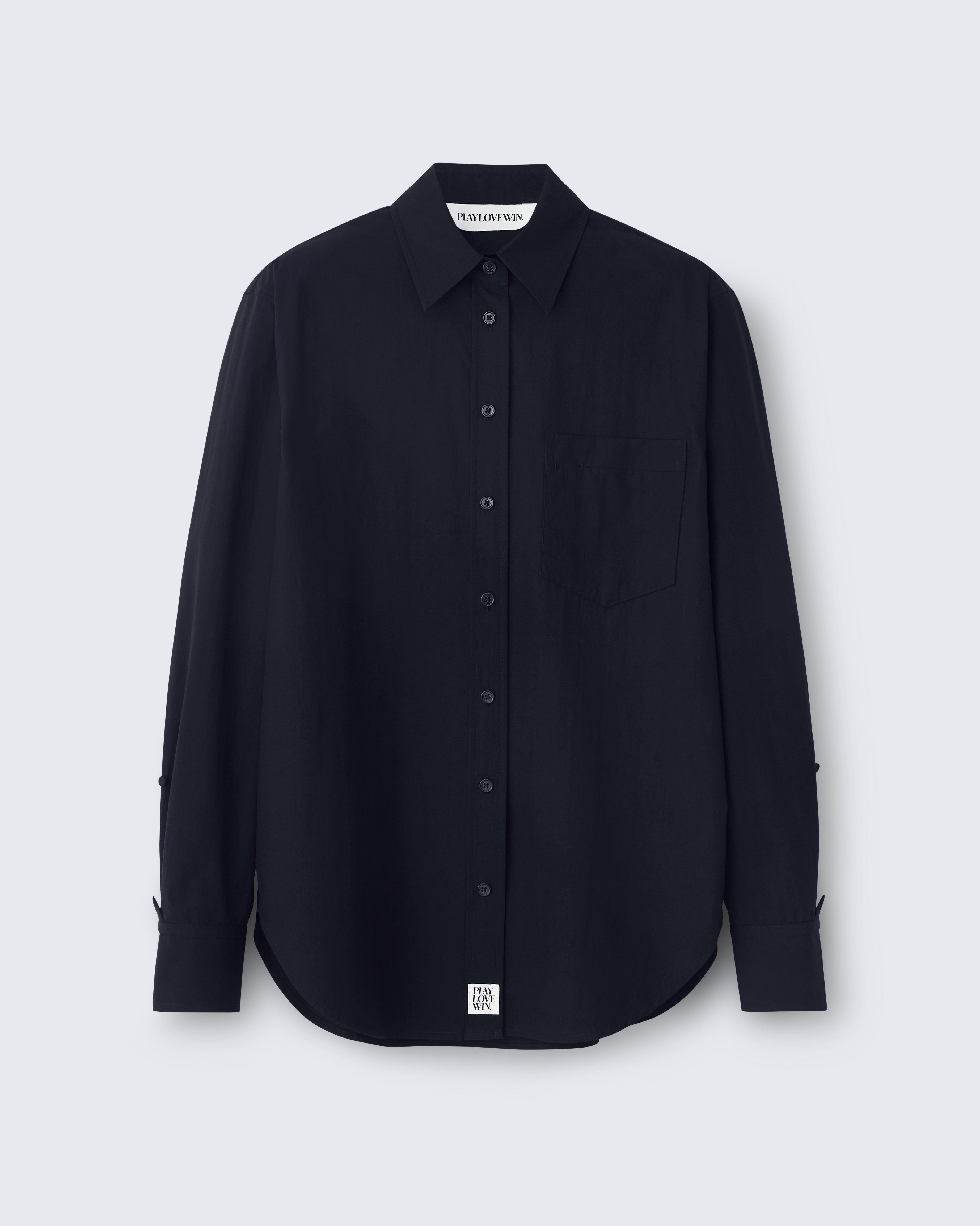 Maria - Breeze Technical Poplin in Black - flat shot