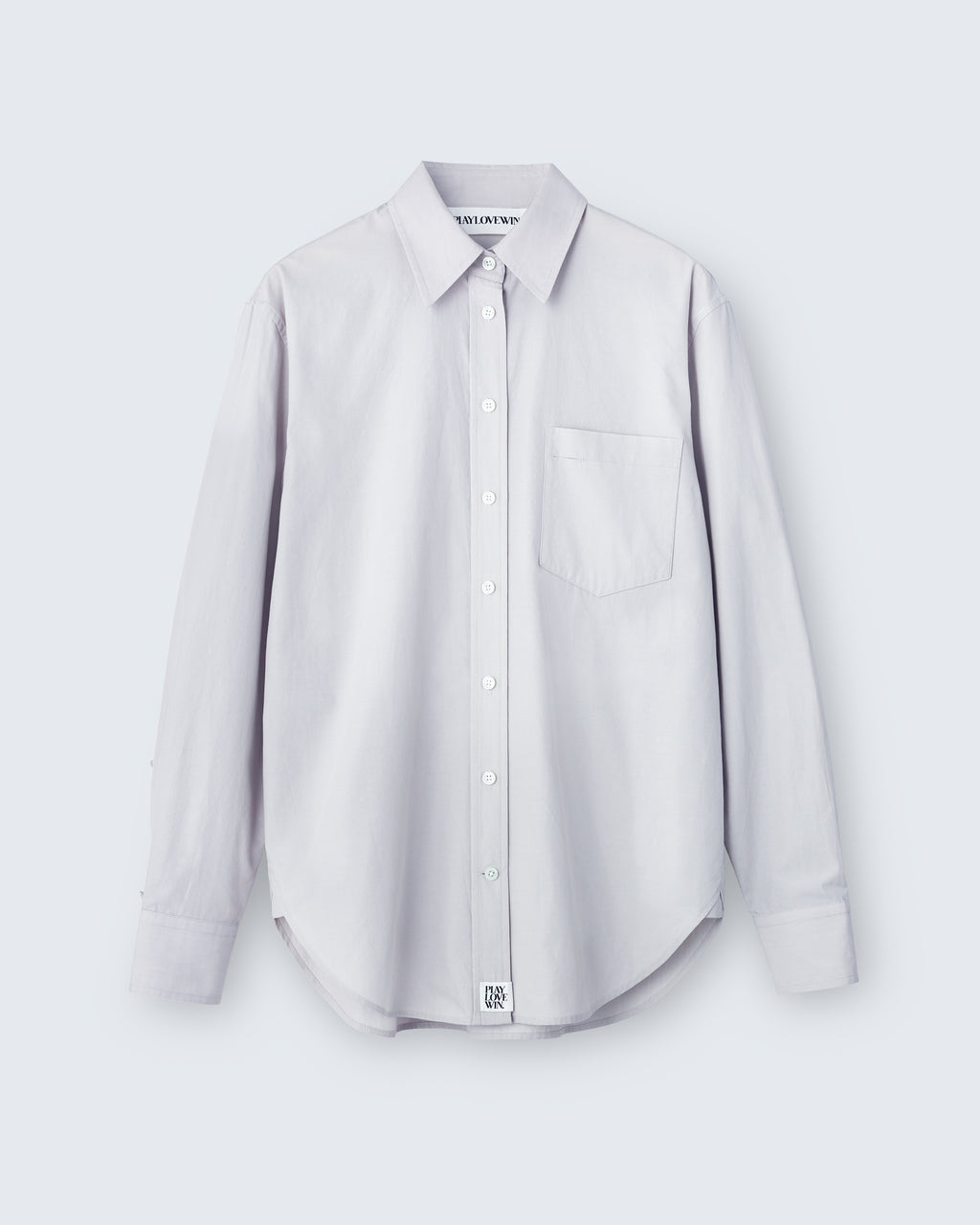 Maria - Breeze Technical Poplin in Fog Grey - flat shot