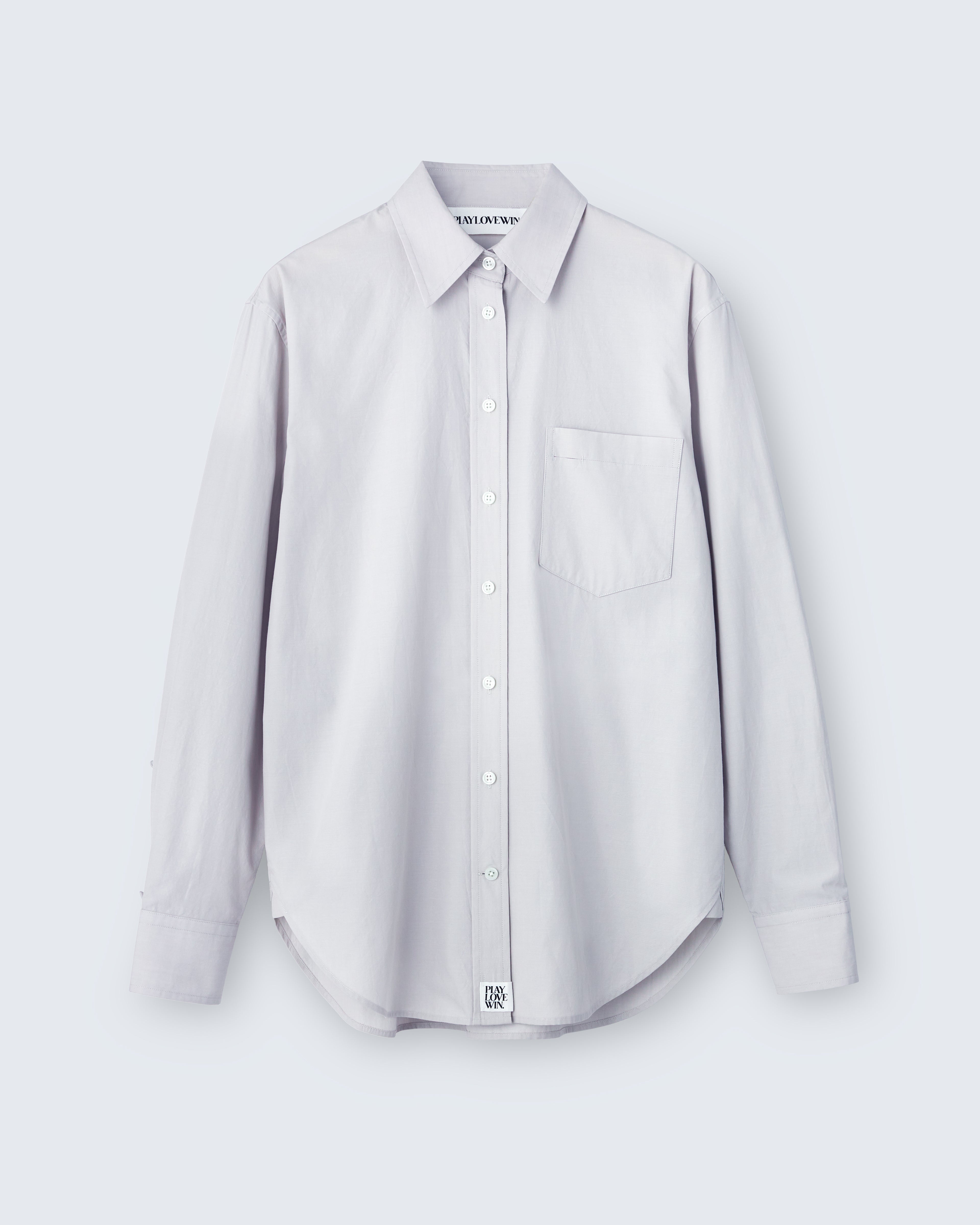 Maria - Breeze Technical Poplin in Fog Grey - flat shot