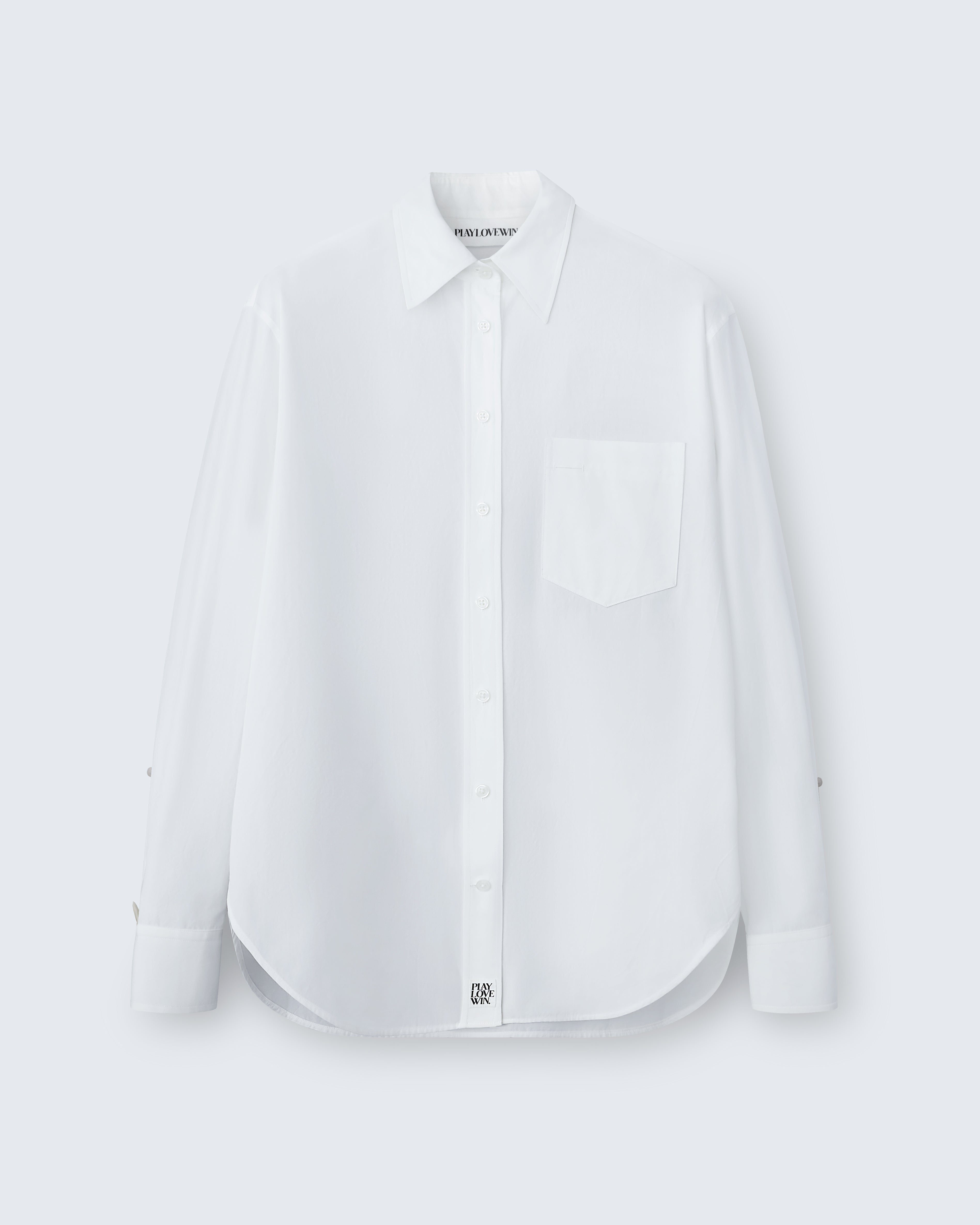 Maria - Breeze Technical Poplin in Porcelain White - flat shot