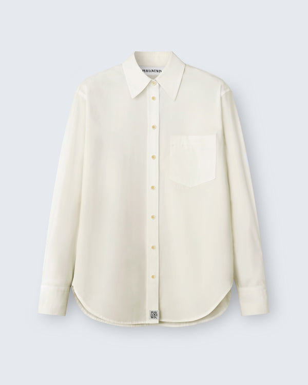 Maria - Cotton Broadcloth in Biscuit Yellow - flat shot