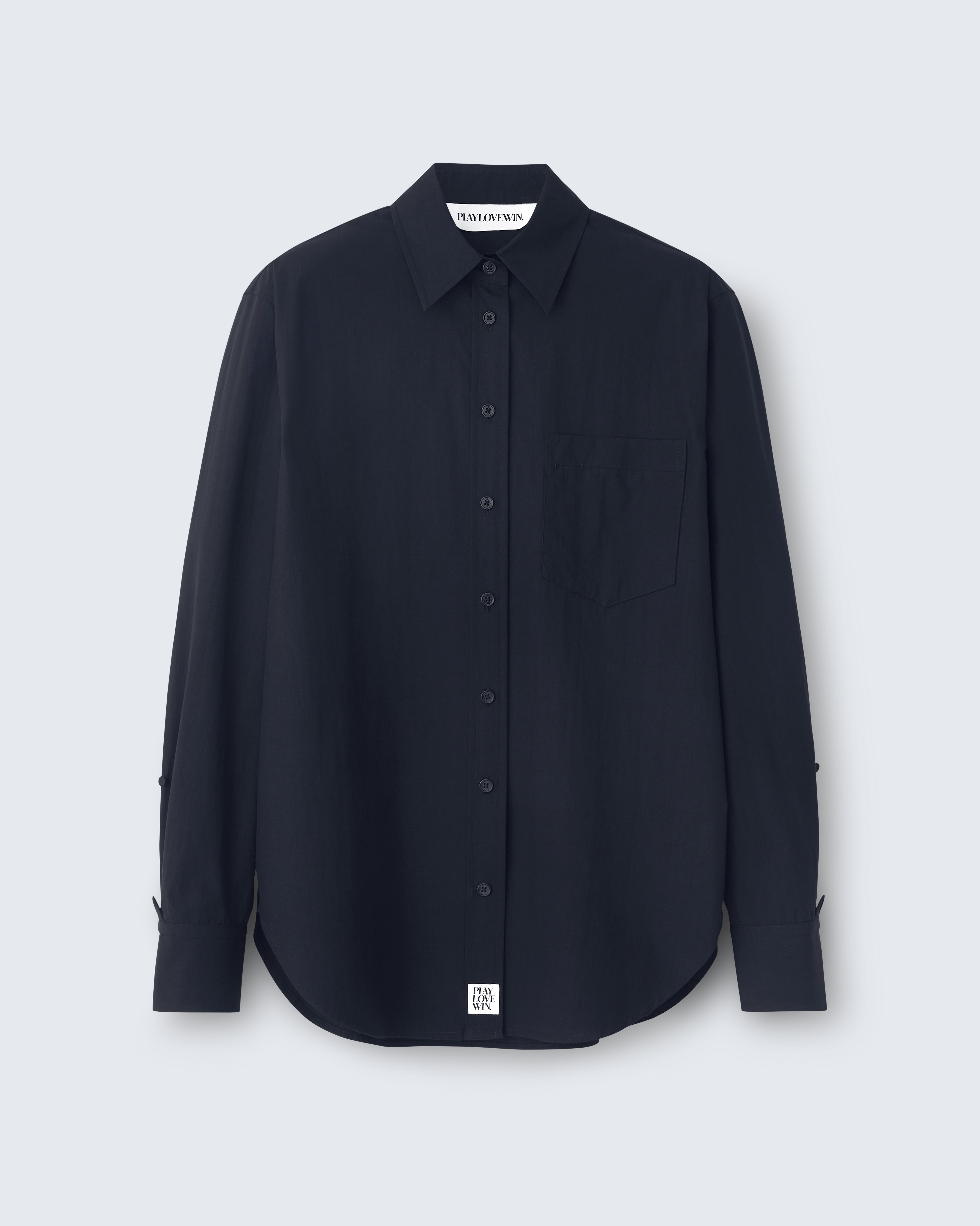 Maria - Cotton Broadcloth in Black - flat shot