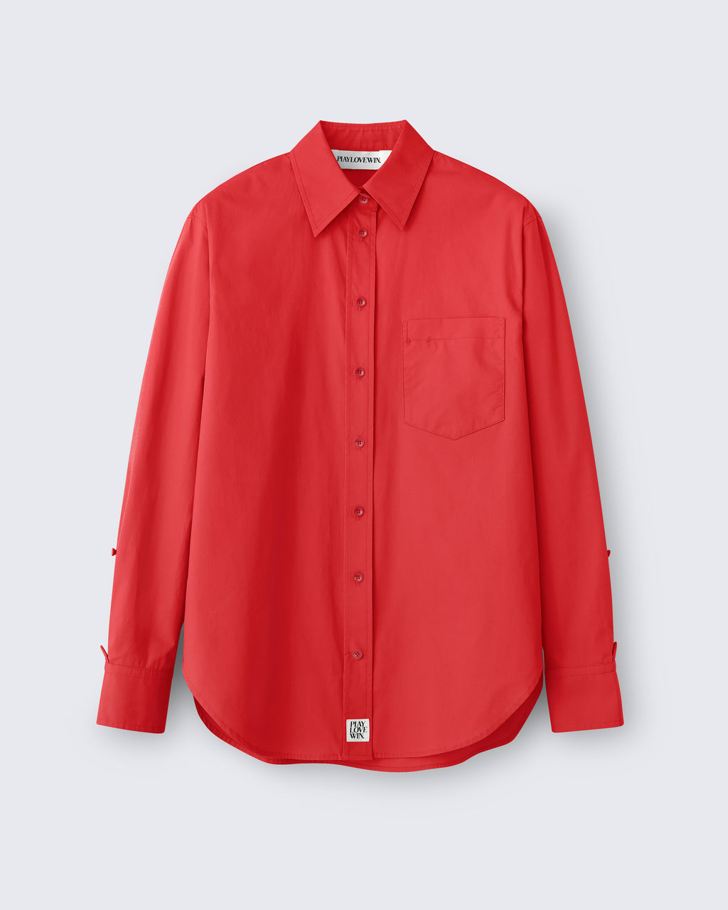 Maria - Cotton Broadcloth in Cherry Red - flat shot