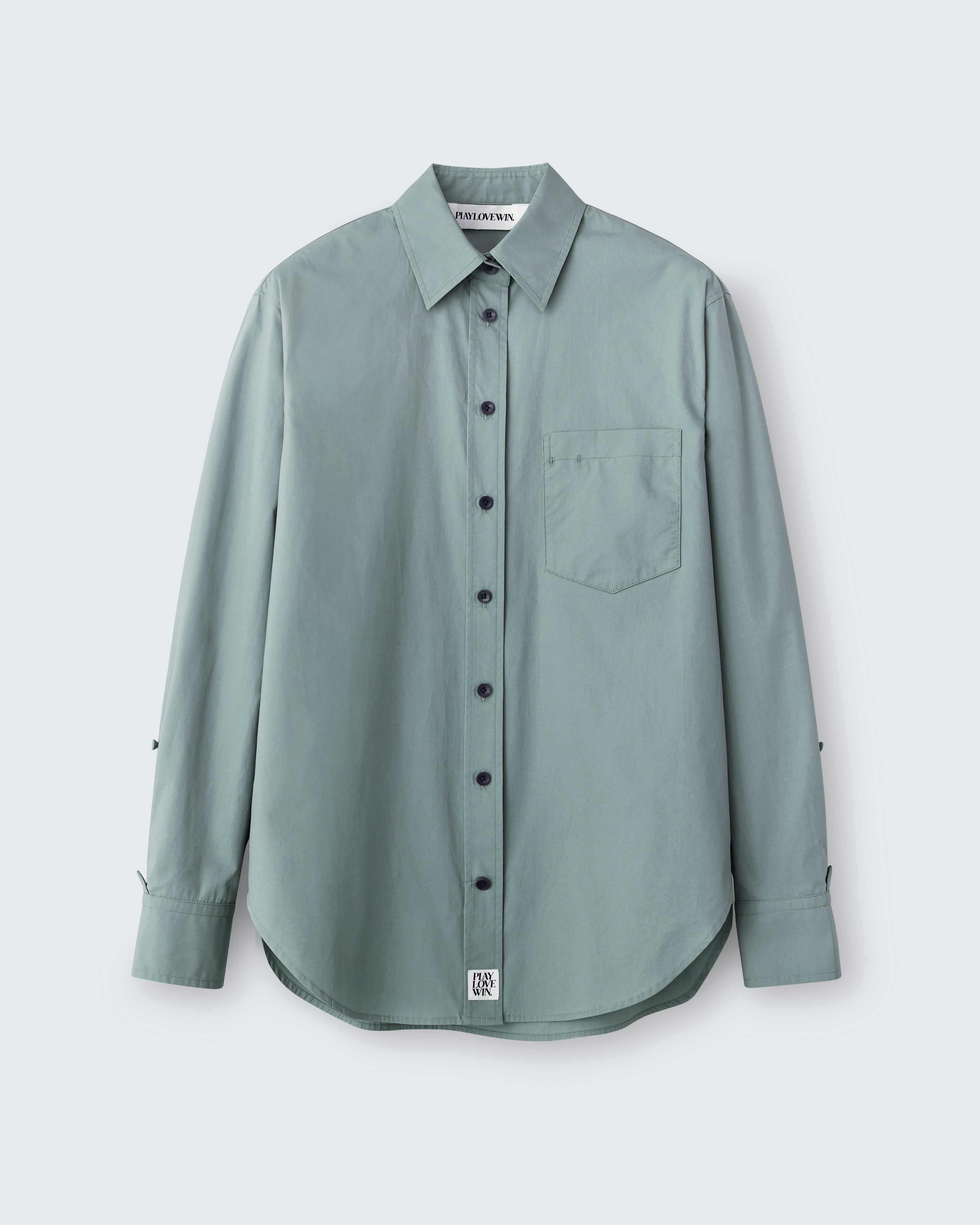 Maria - Cotton Broadcloth in Sage Green - flat shot