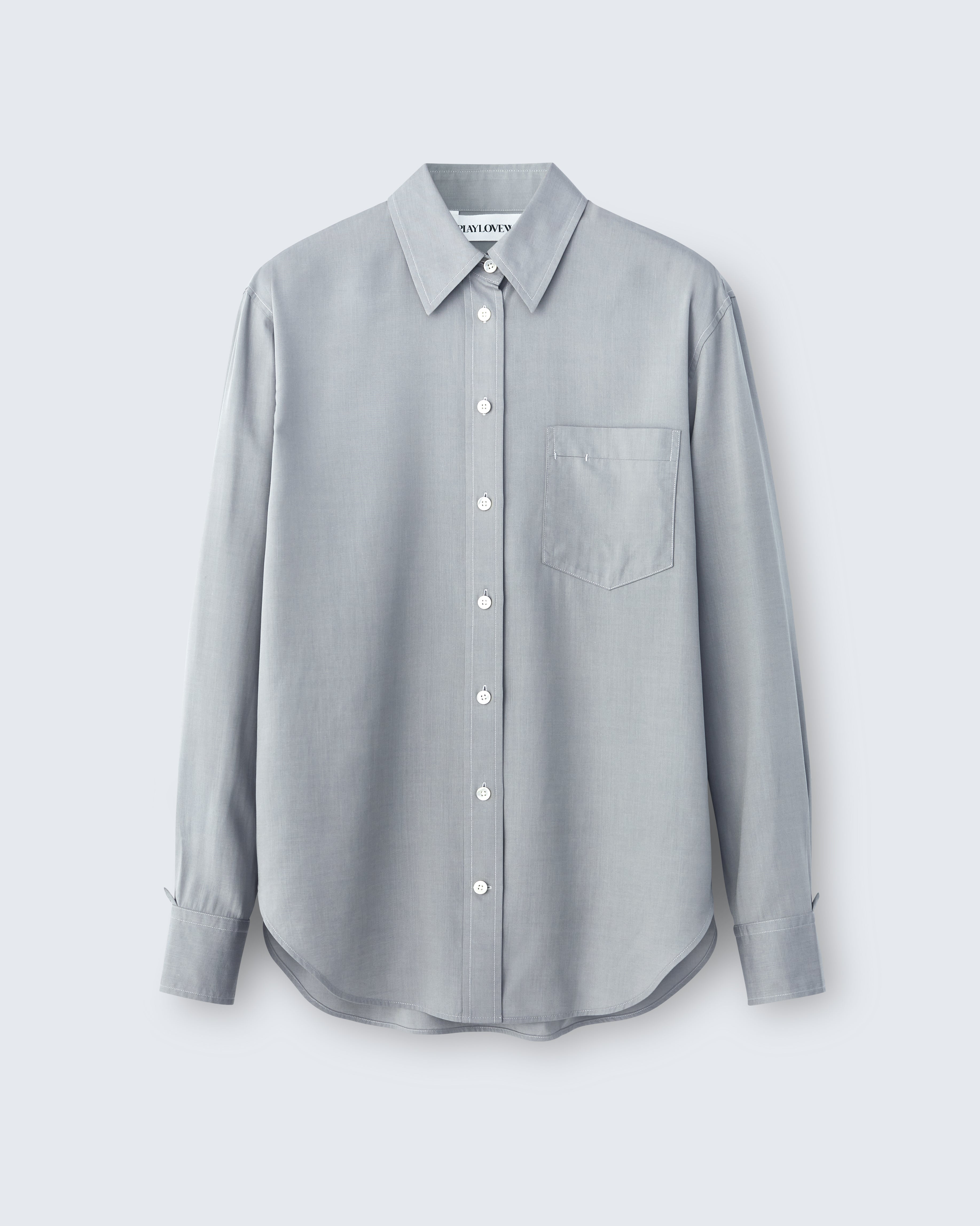 Maria - Tencel in Platinum Grey - flat shot